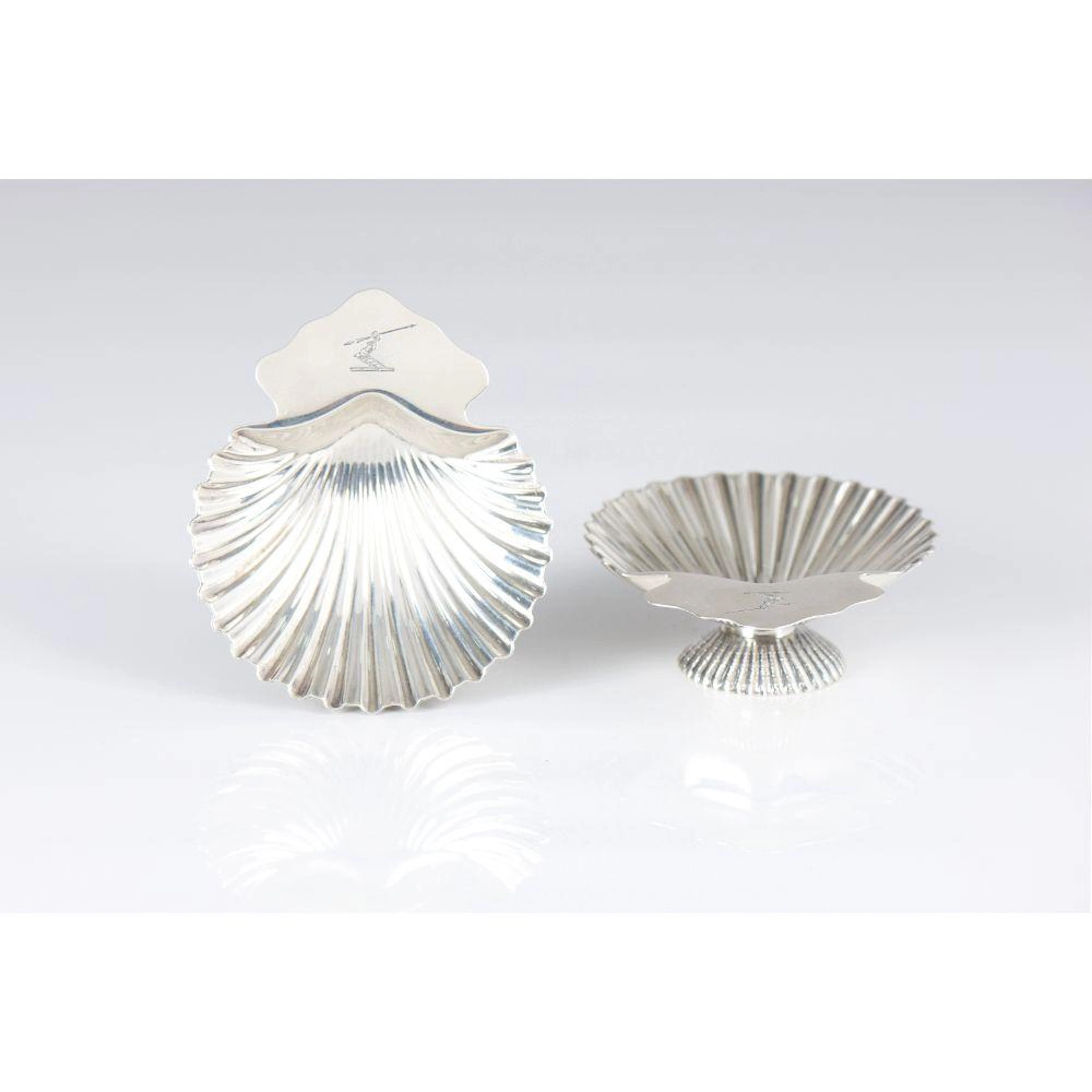 A pair of salt cellars