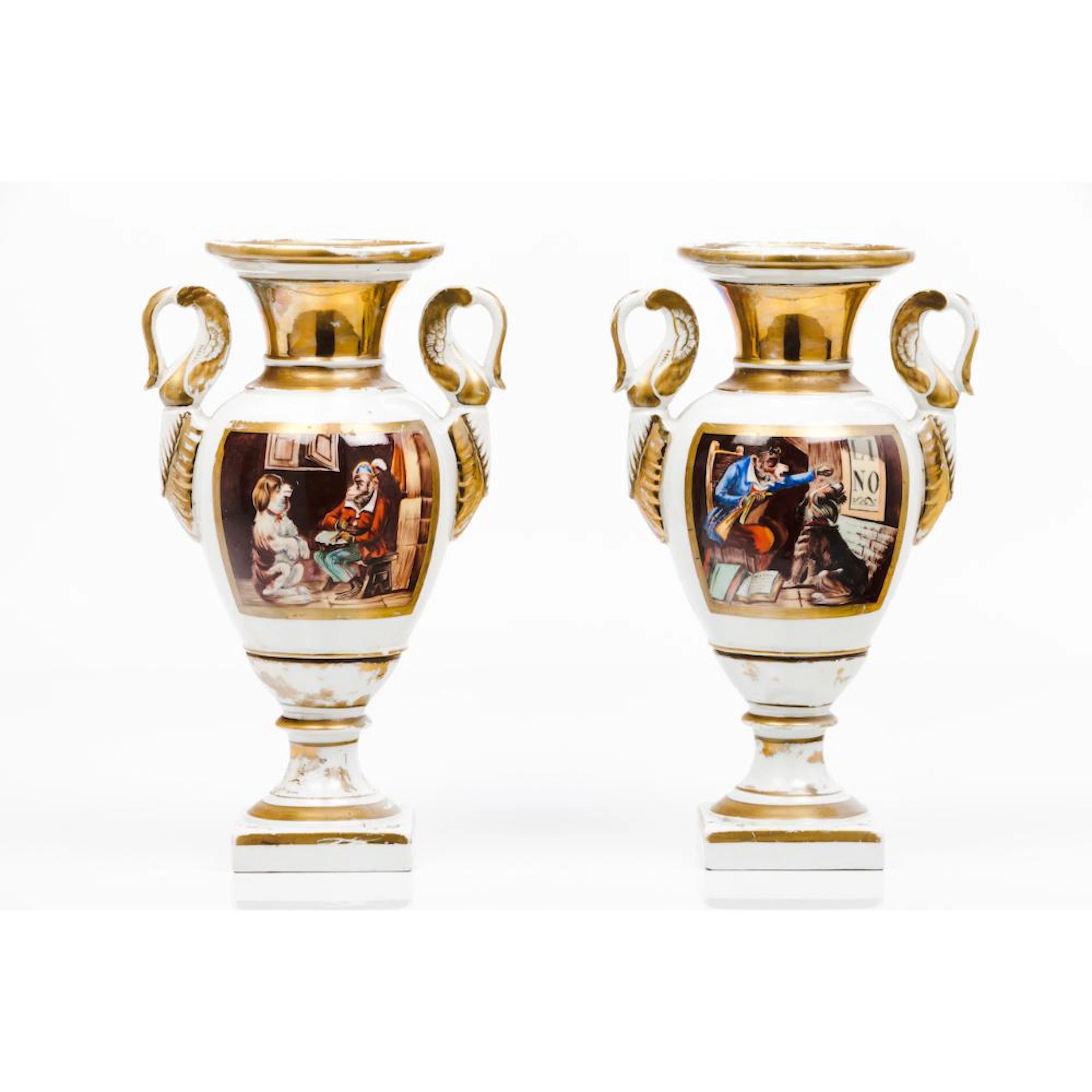 A pair of Empire amphorae