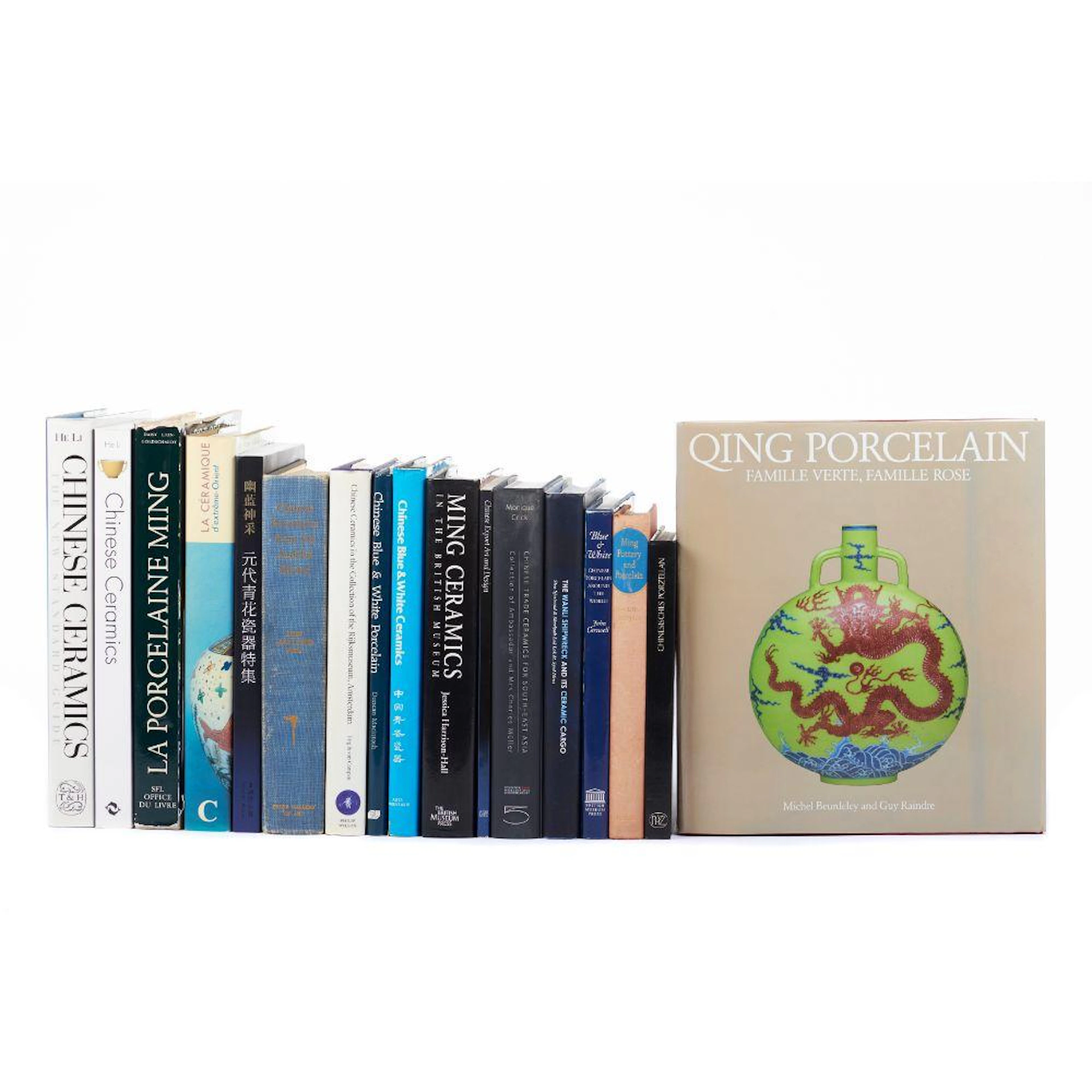 Collection of books on Chinese ceramics and porcelai