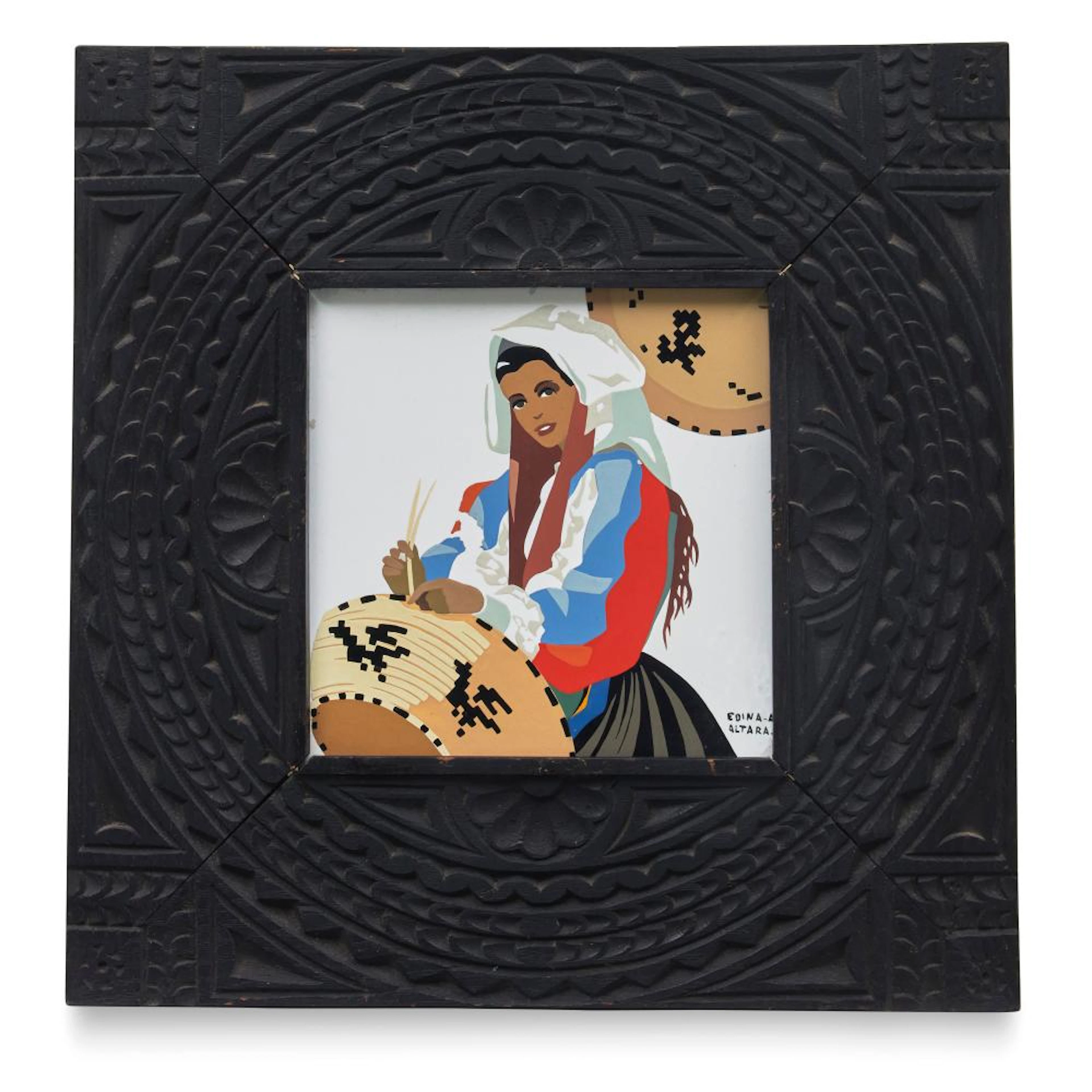 EDINA ALTARA Piastrella con cornice - Tile with frame