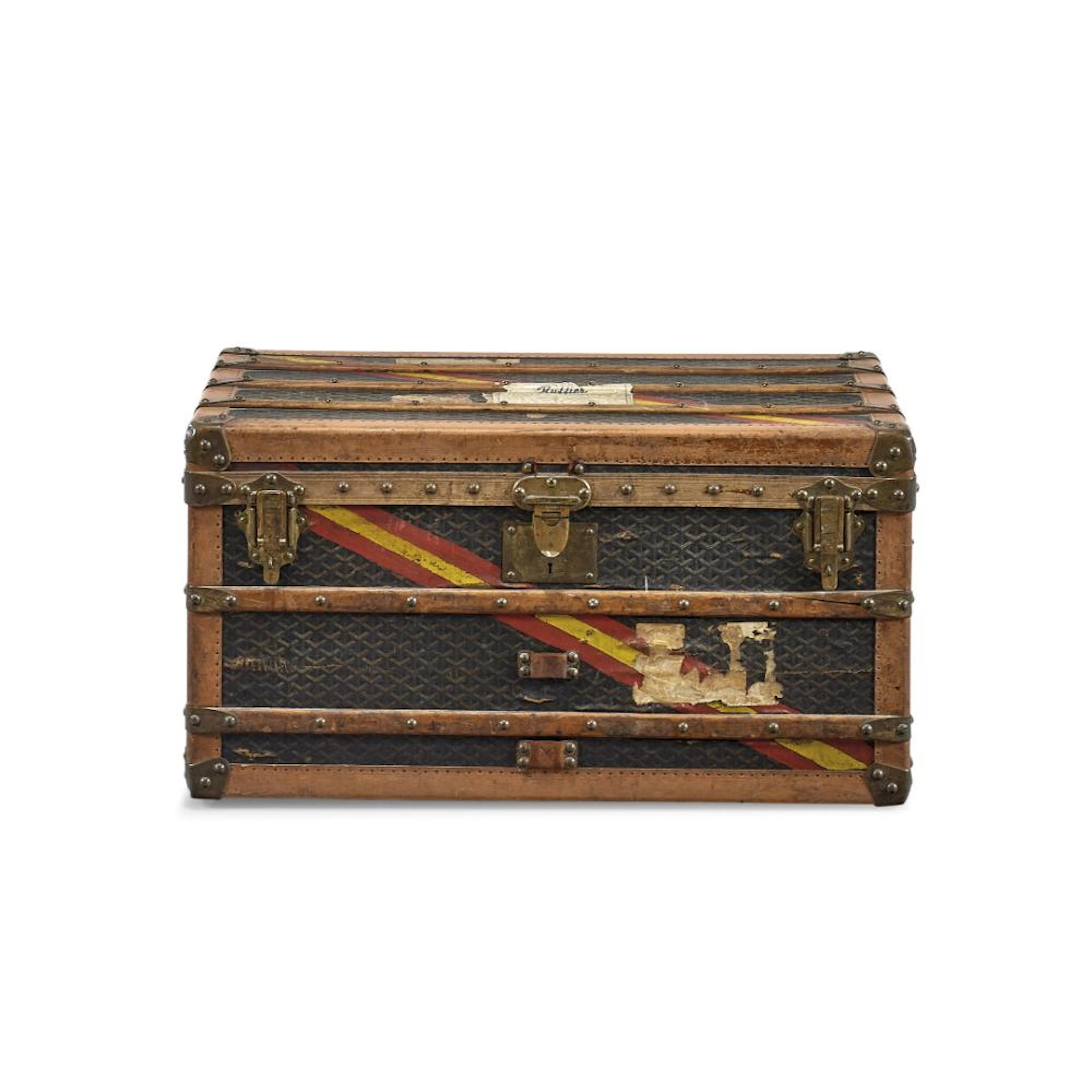 Infanta of Spain travel portmanteau Goyard, Paris, first half of 20th Century