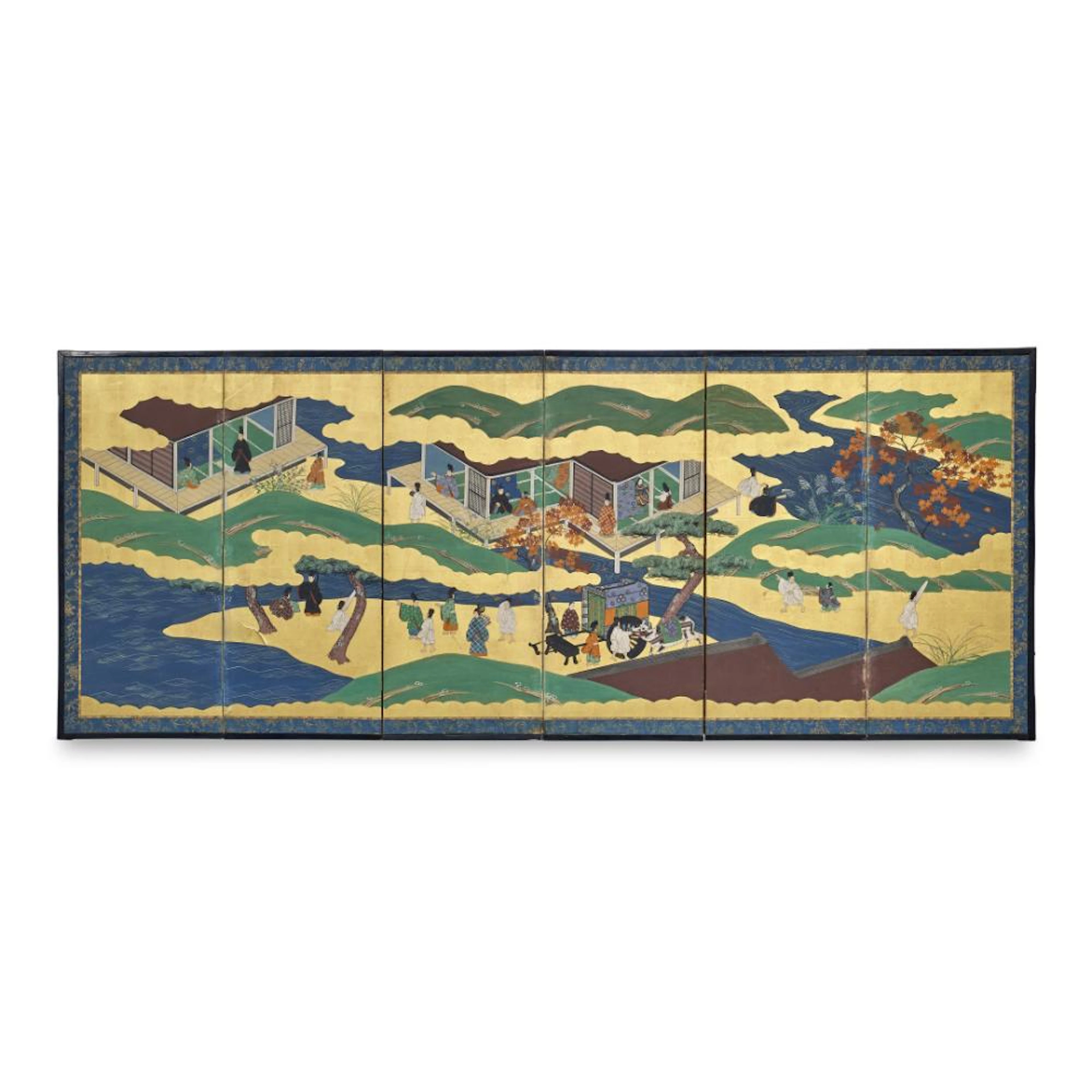 Folding screen Japan, Meiji period