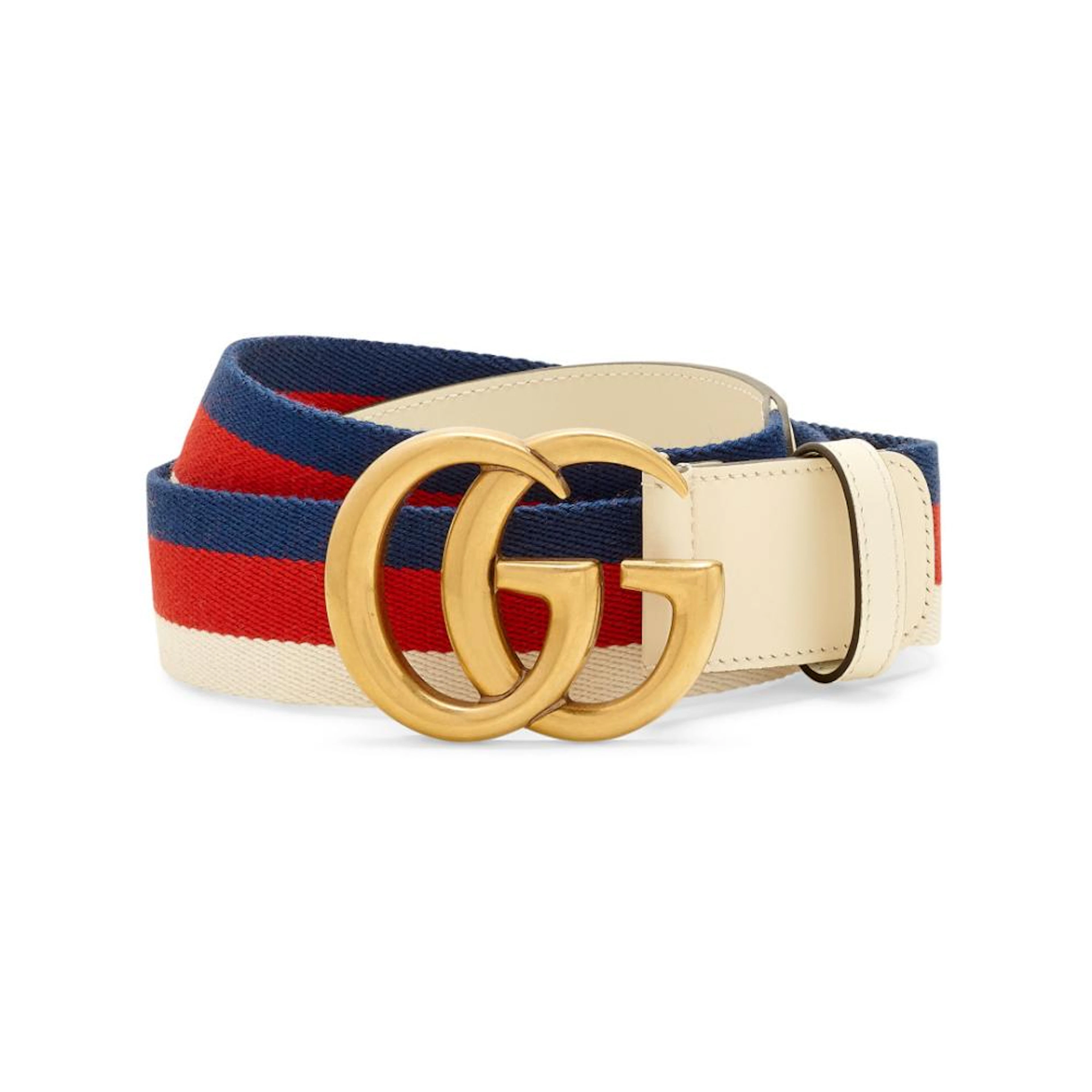 GUCCI Cintura "White Sylvie Web GG Marmont" Anni 2000...