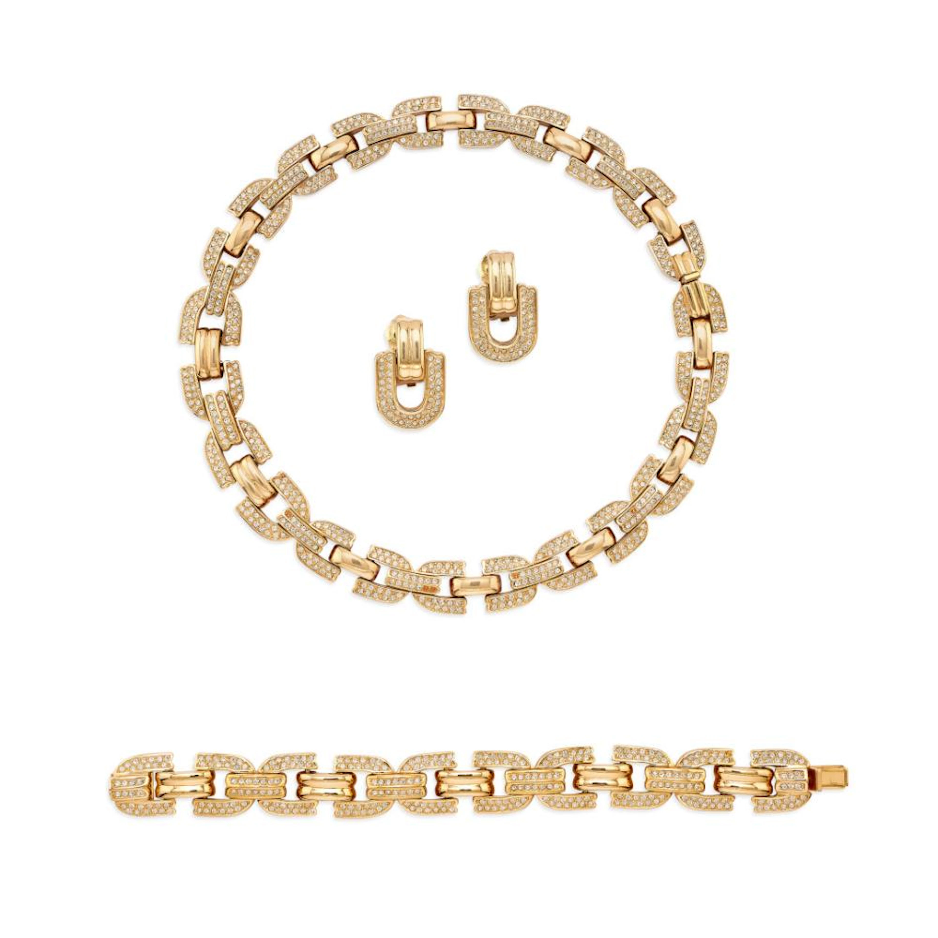 CHRISTIAN DIOR Parure Anni '80 -CHRISTIAN DIOR Jewellery set 80s
