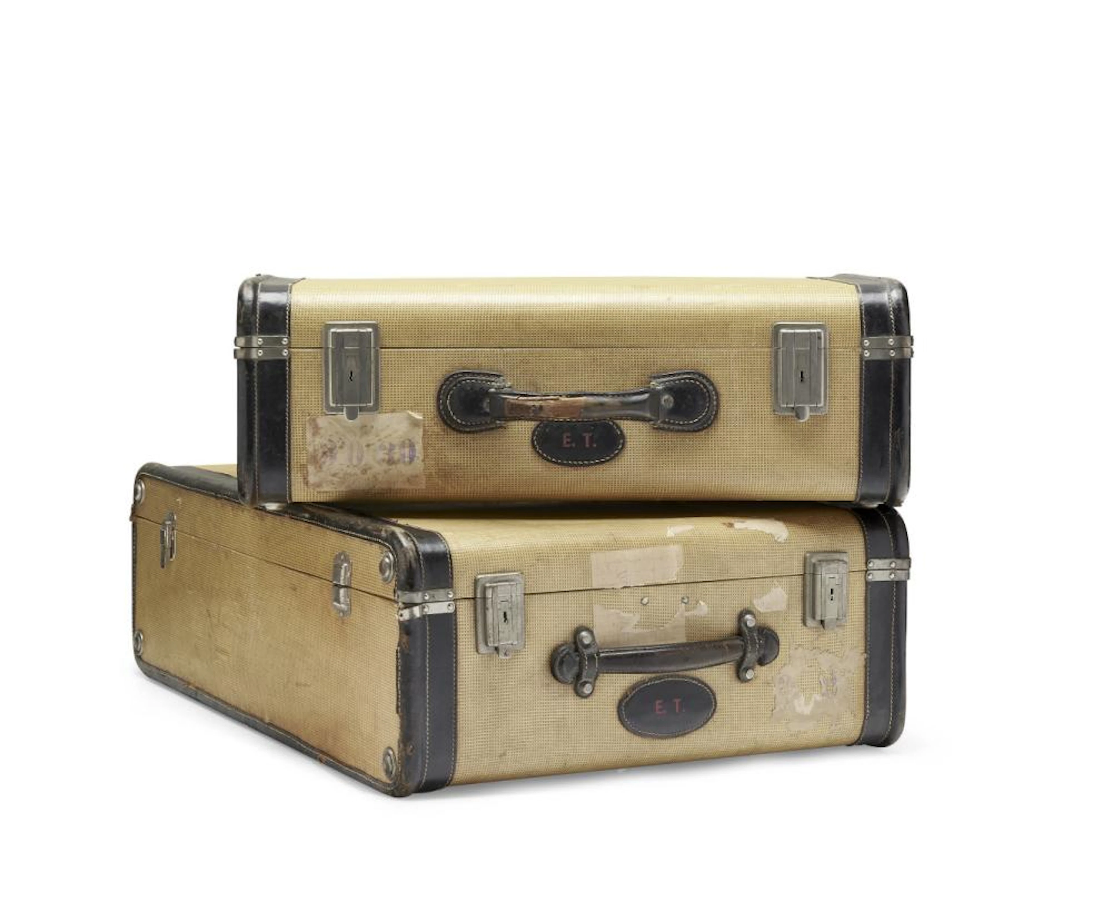 GUCCI Lotto di due valigie rigide Anni '50 -GUCCI Lot of two rigid suitcases 50s