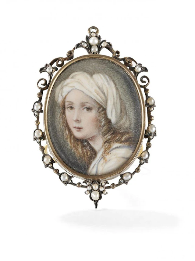 OVAL MINIATURE 19TH CENTURY