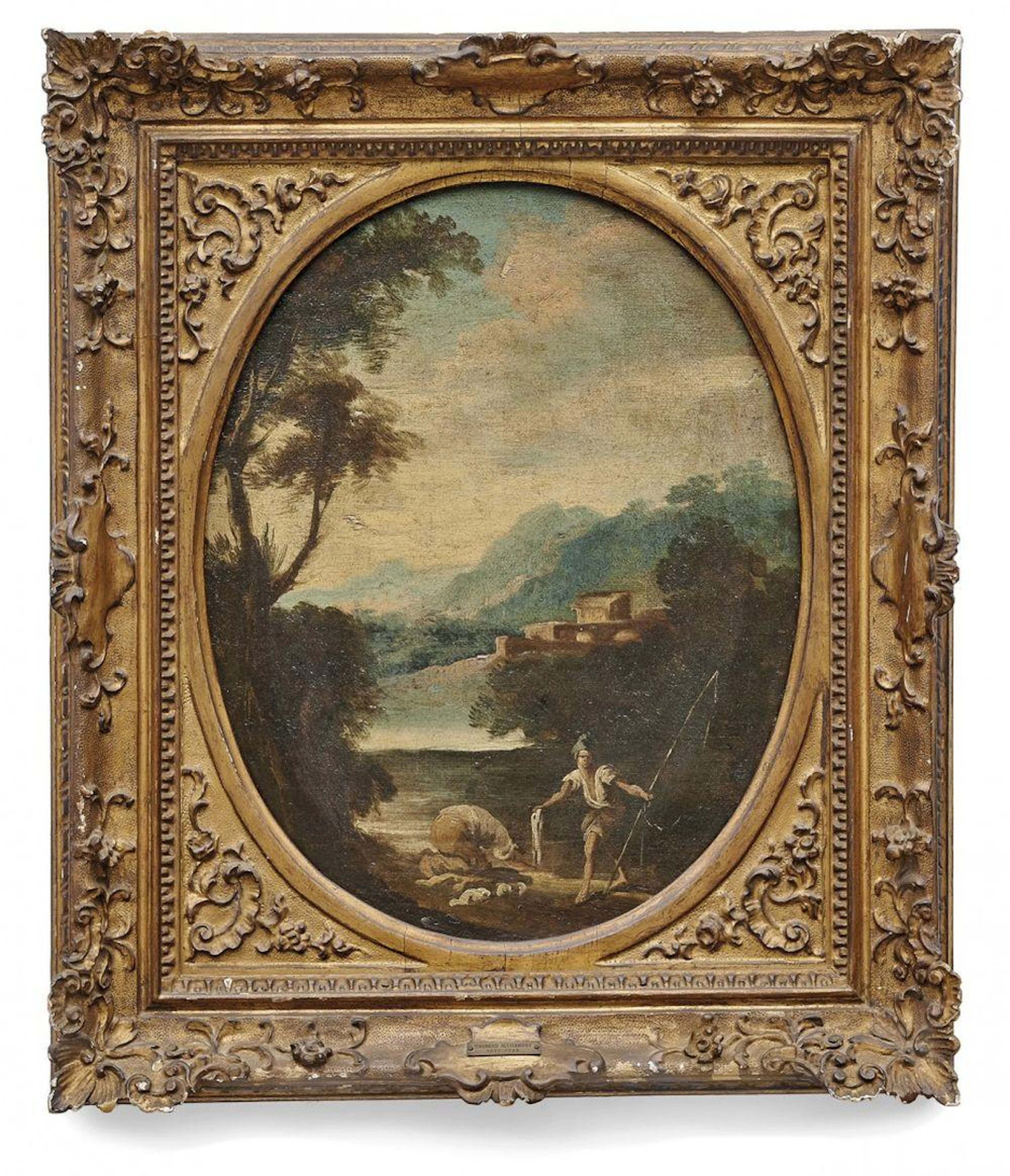 SCUOLA DI ALESSANDRO MAGNASCO TRE PAESAGGI CON FIGURE...