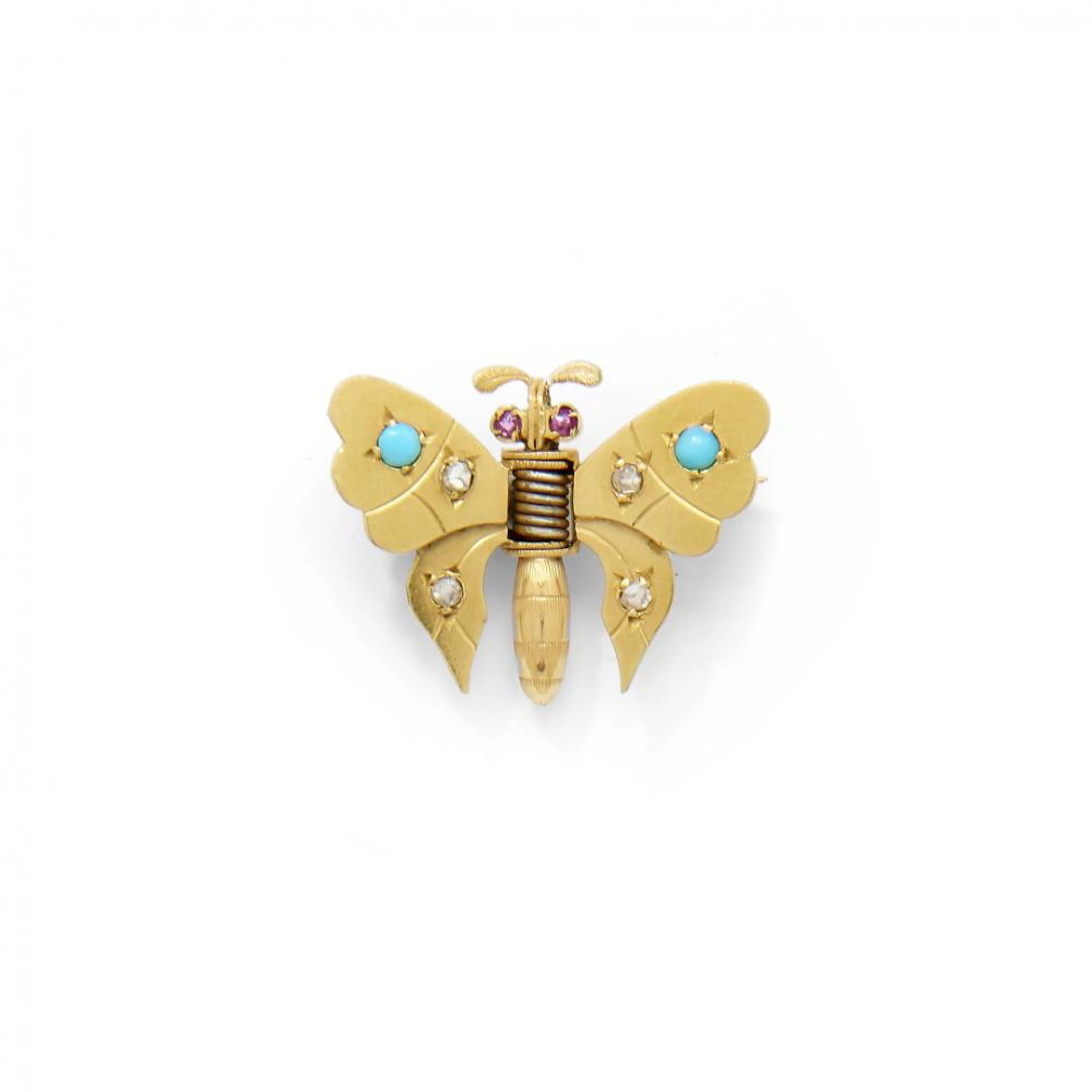 gold and gem-set brooch, boivi