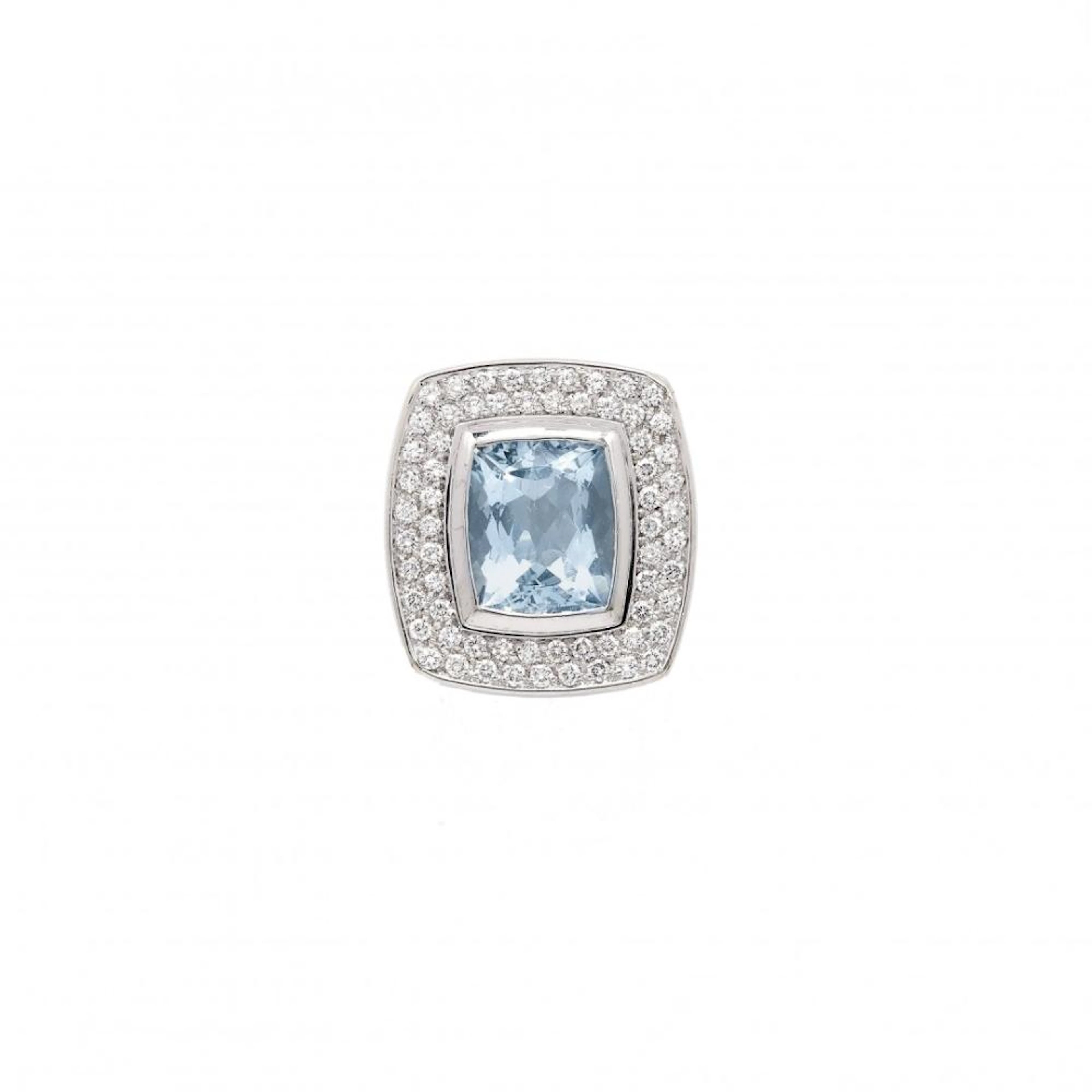 aquamarine and diamond ring