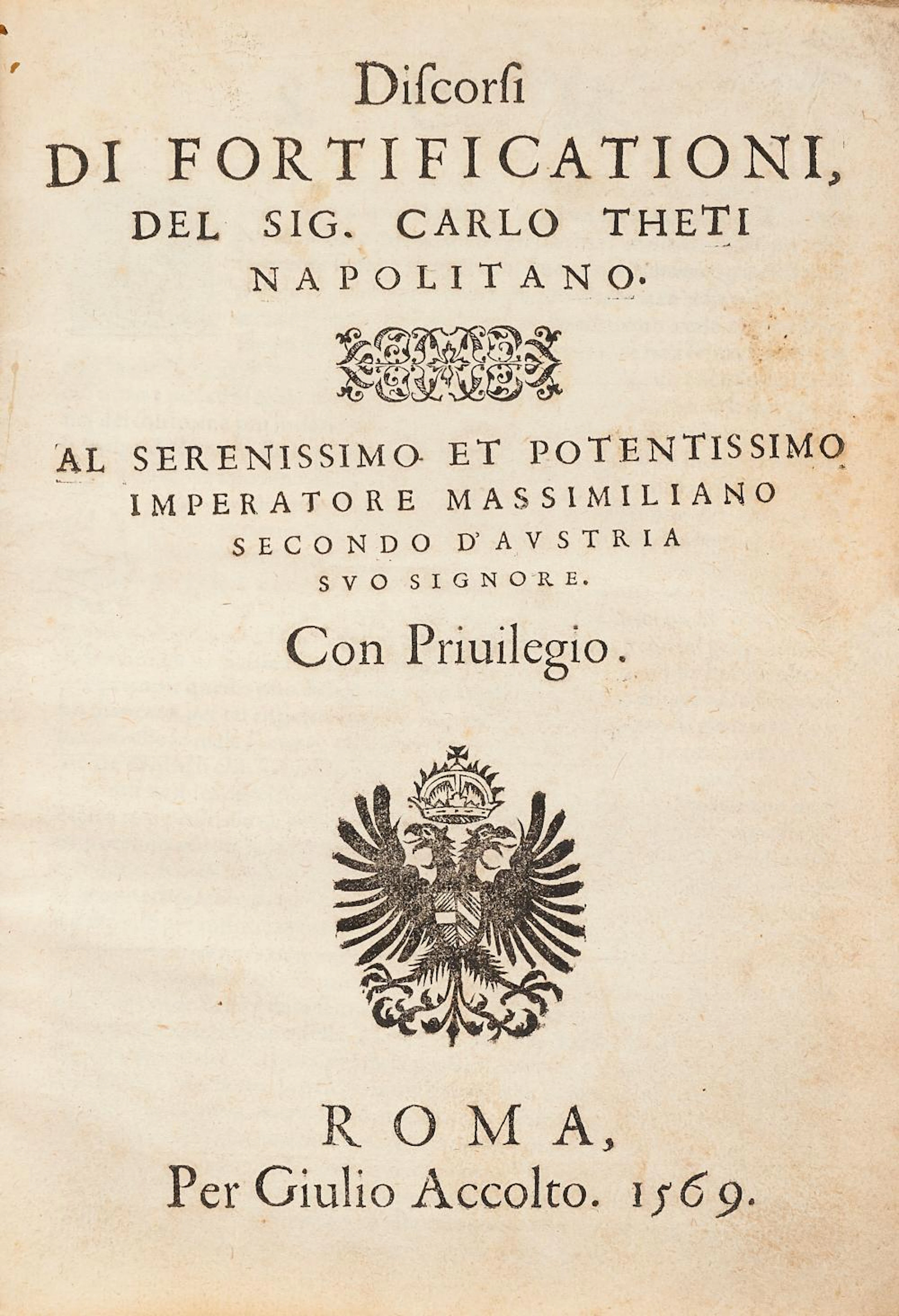 Teti, Carlo Discorsi di fortificationi.