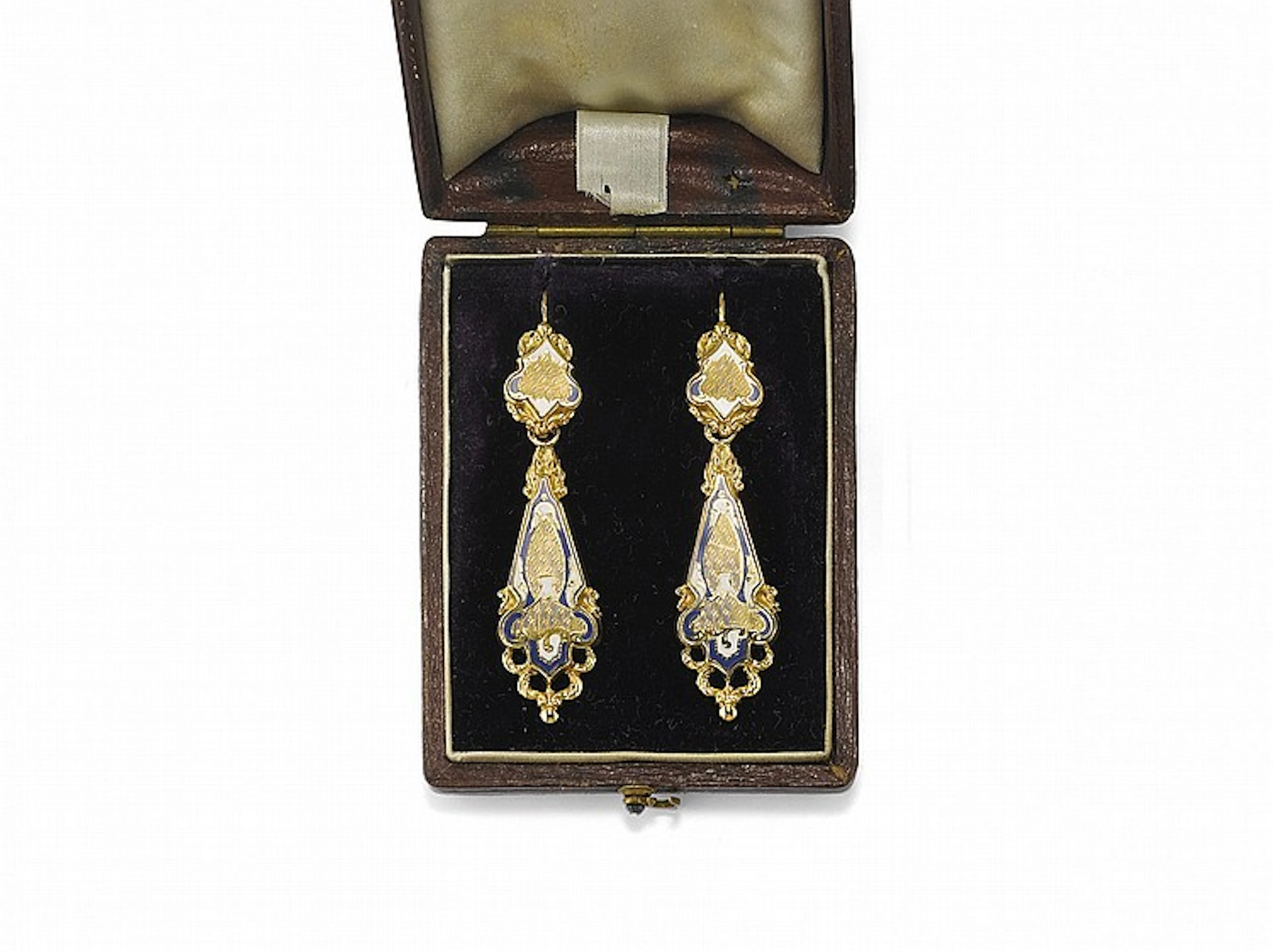 PAIR OF ANTIQUE PENDENT EARRINGS