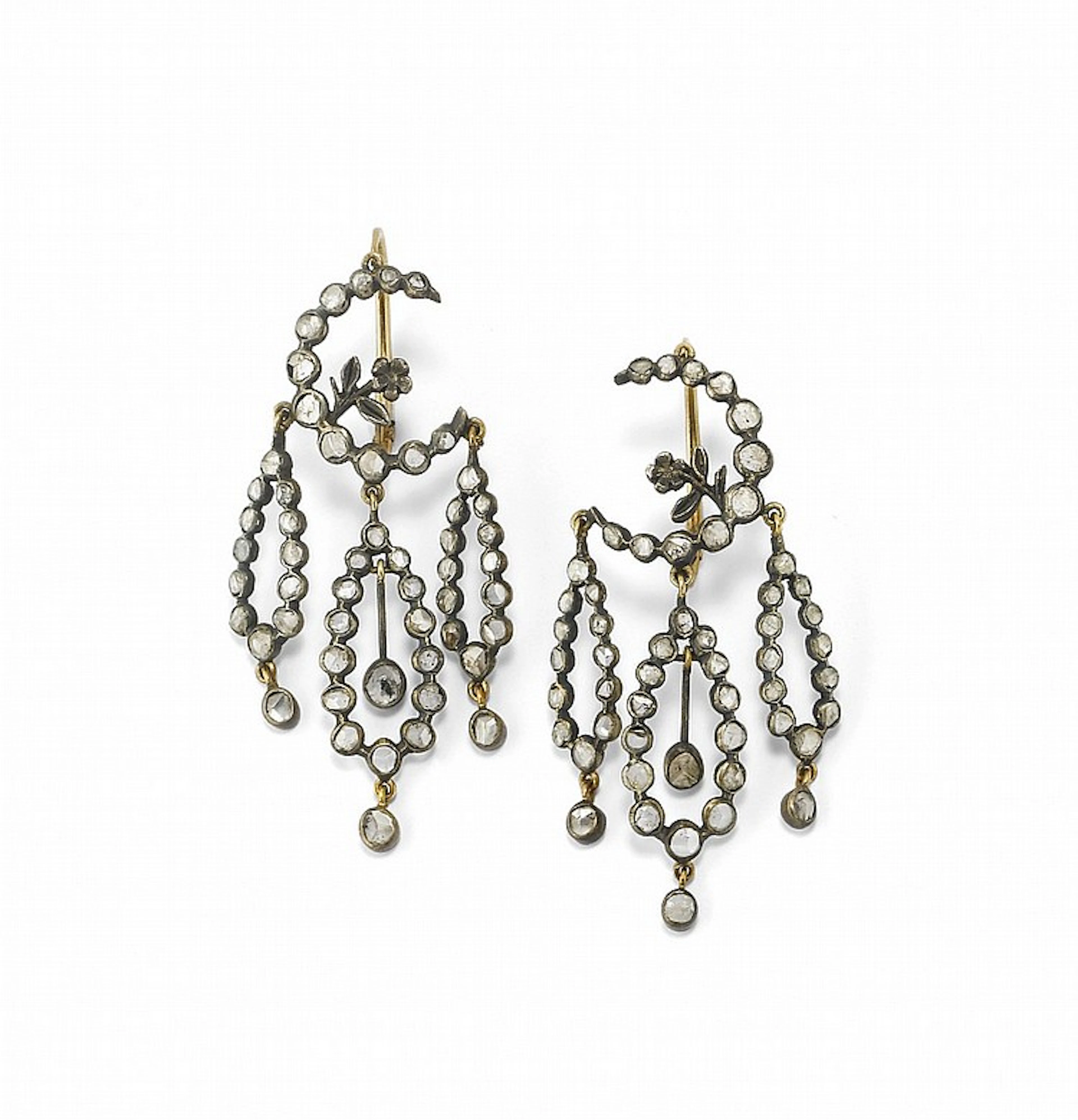 PAIR OF ANTIQUE PENDENT EARRINGS