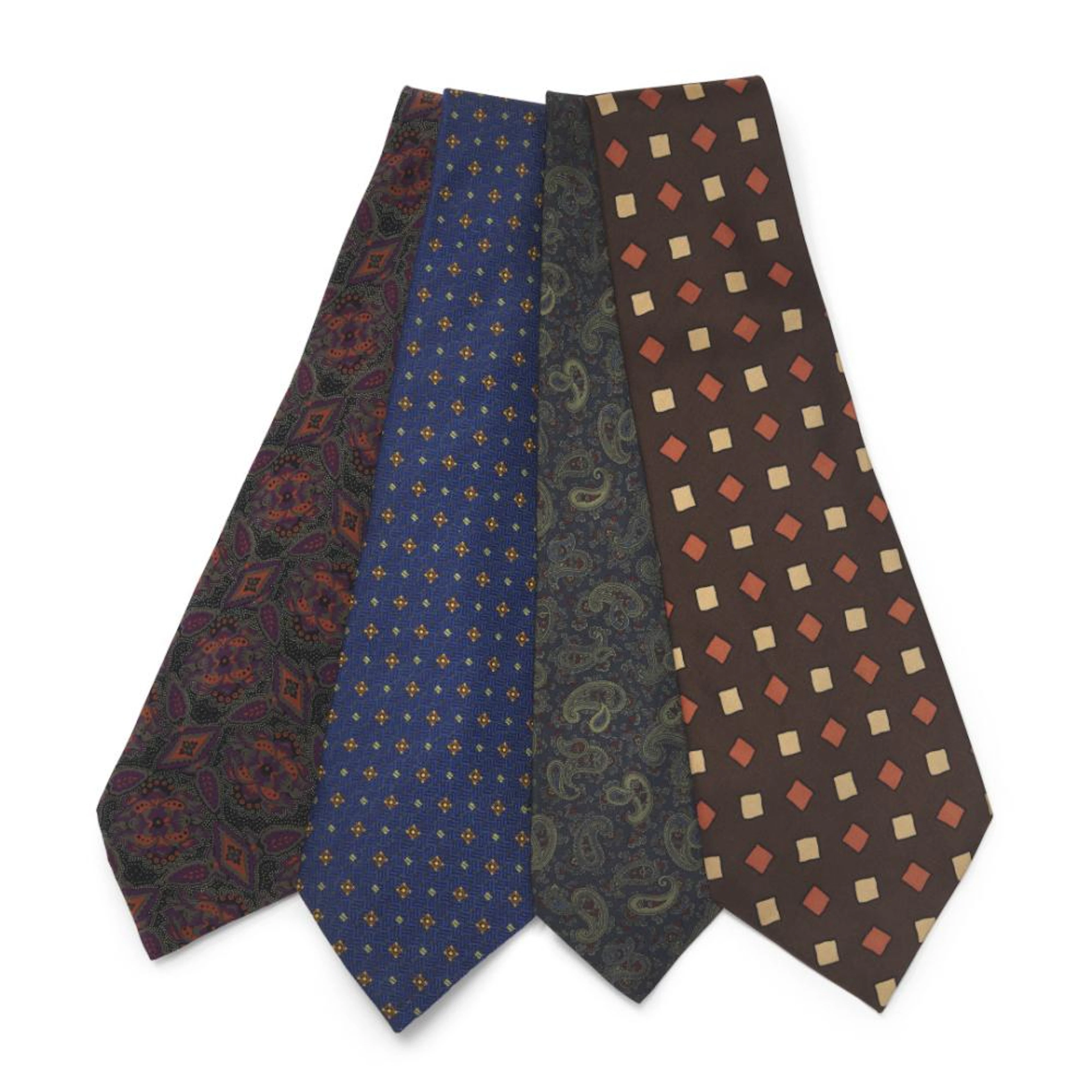 STILISTI VARI Lot of four ties 70s/80s/90s