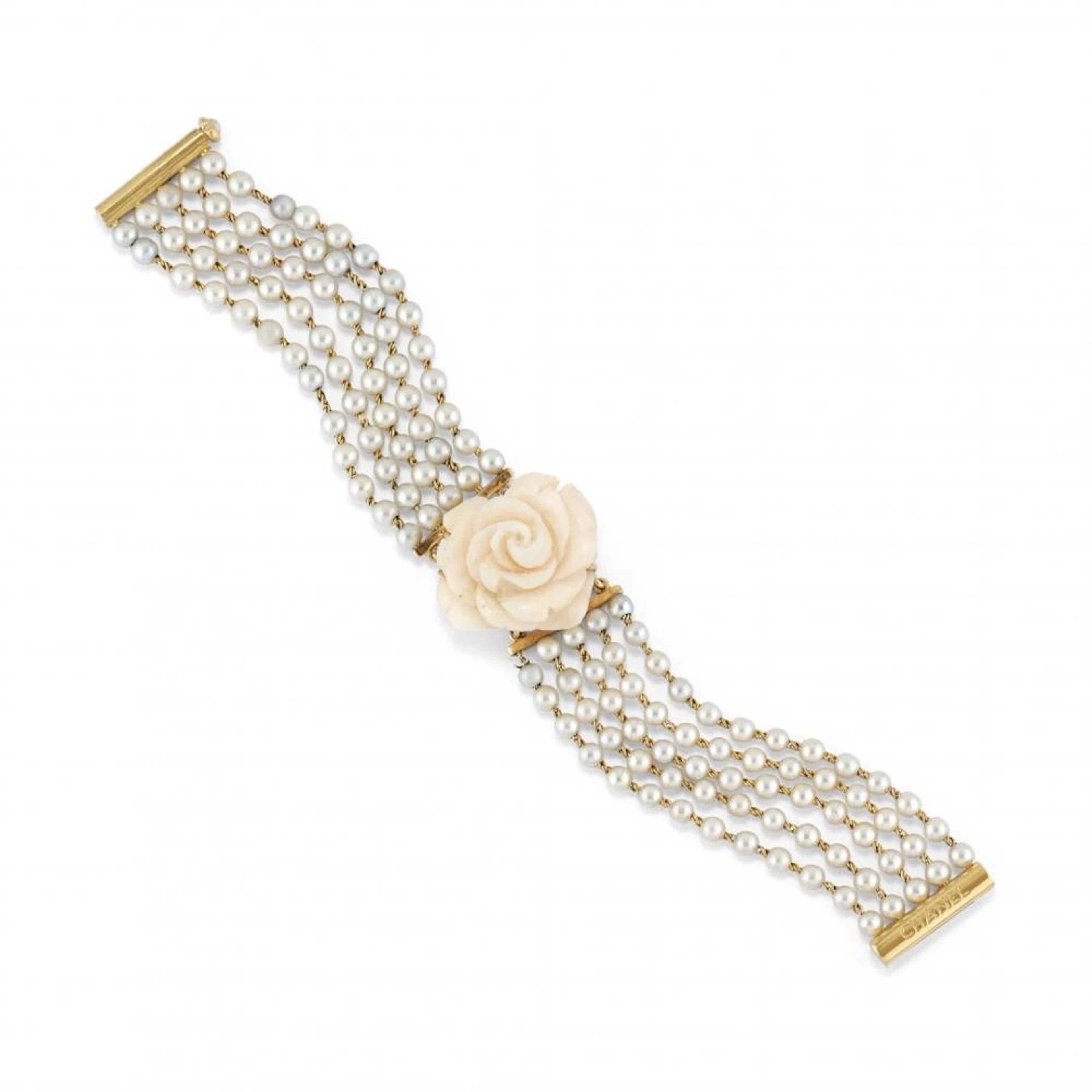 Bracciale In Perle E Corallo Rosa