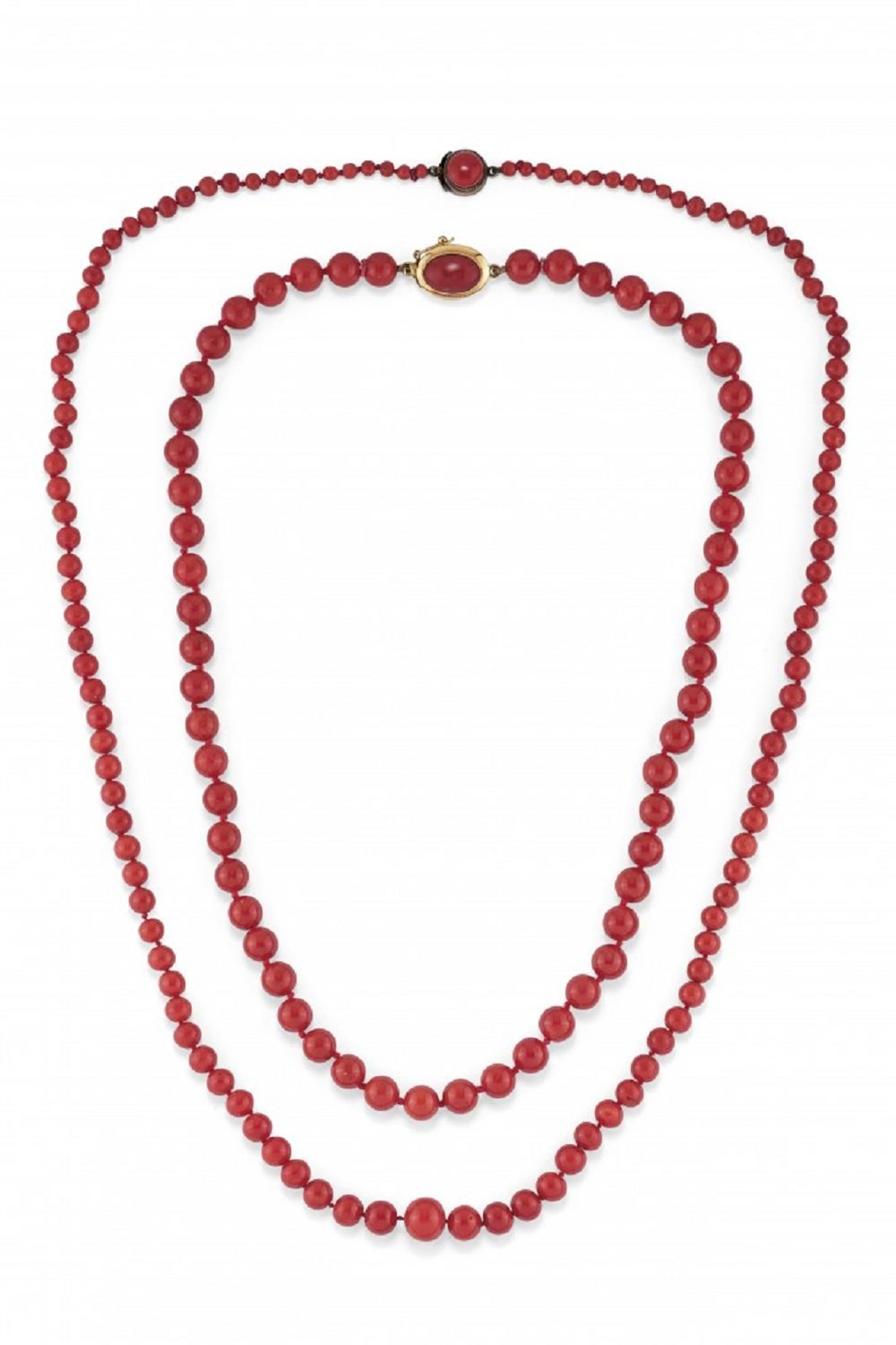 Lotto In Corallo Rosso (Corallium Rubrum) - Lot Of Red Coral (Corallium Rubrum)