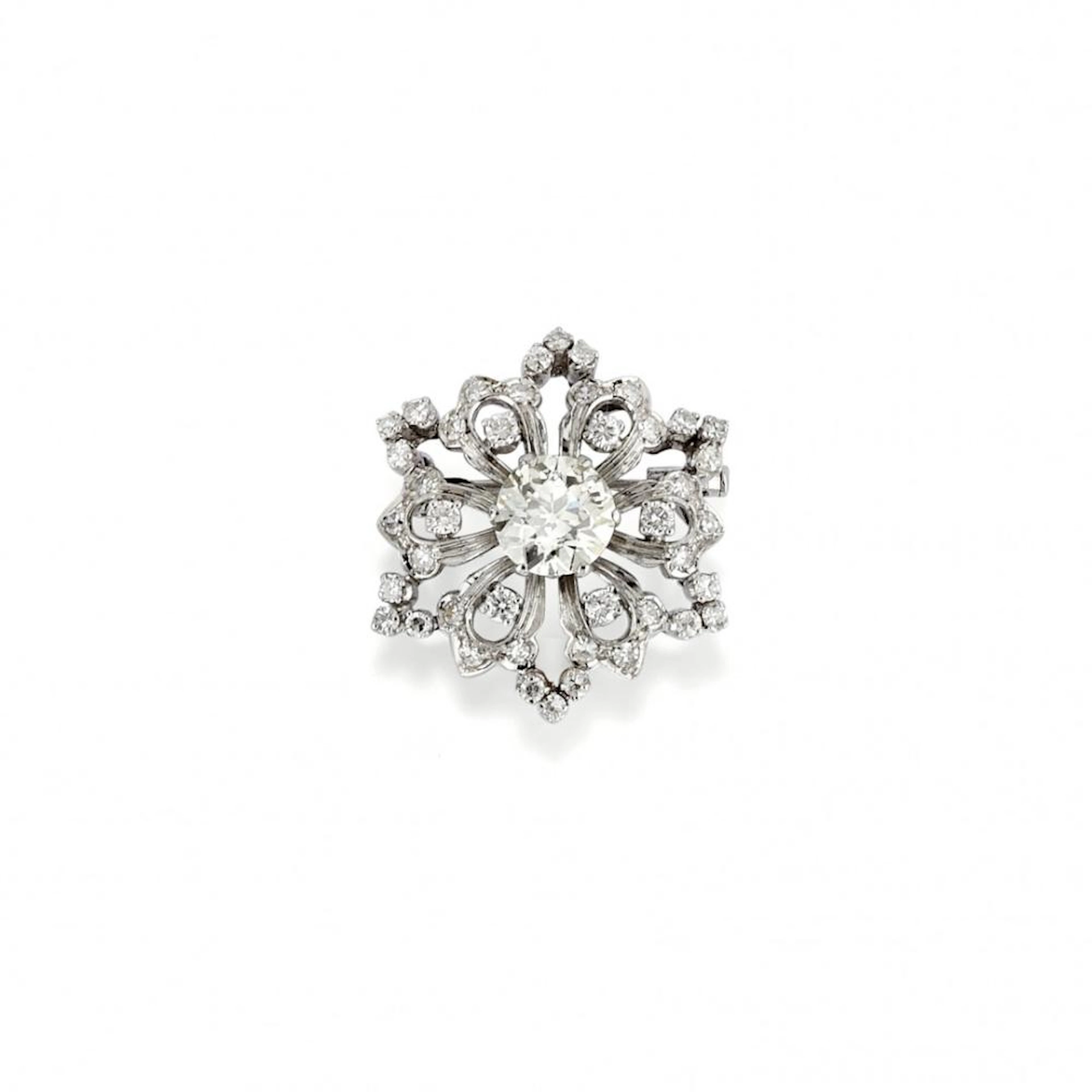 Spilla In Diamanti - Diamond Brooch