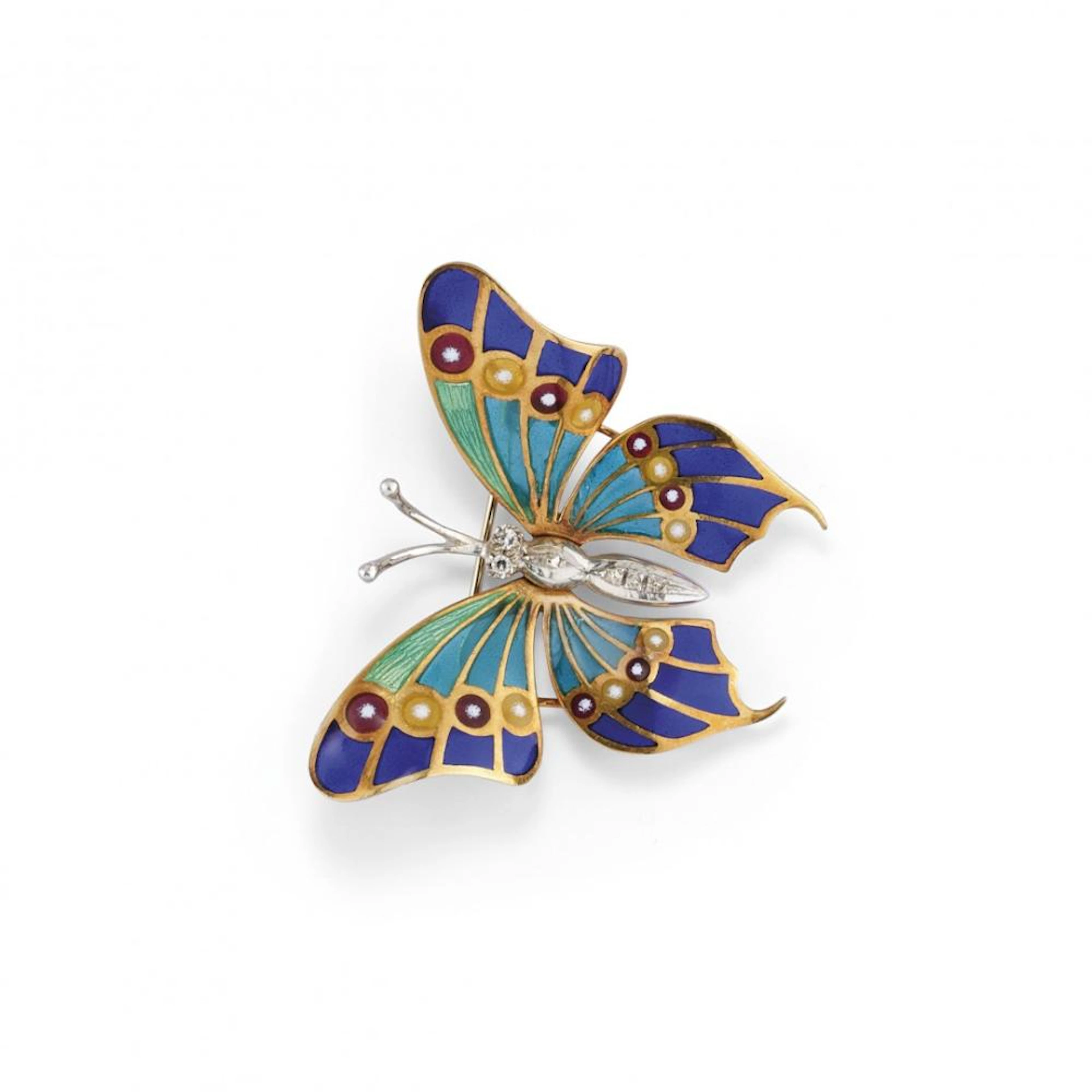 Pendente-Spilla In Oro E Smalti - Gold And Enamel Pendant-Brooch