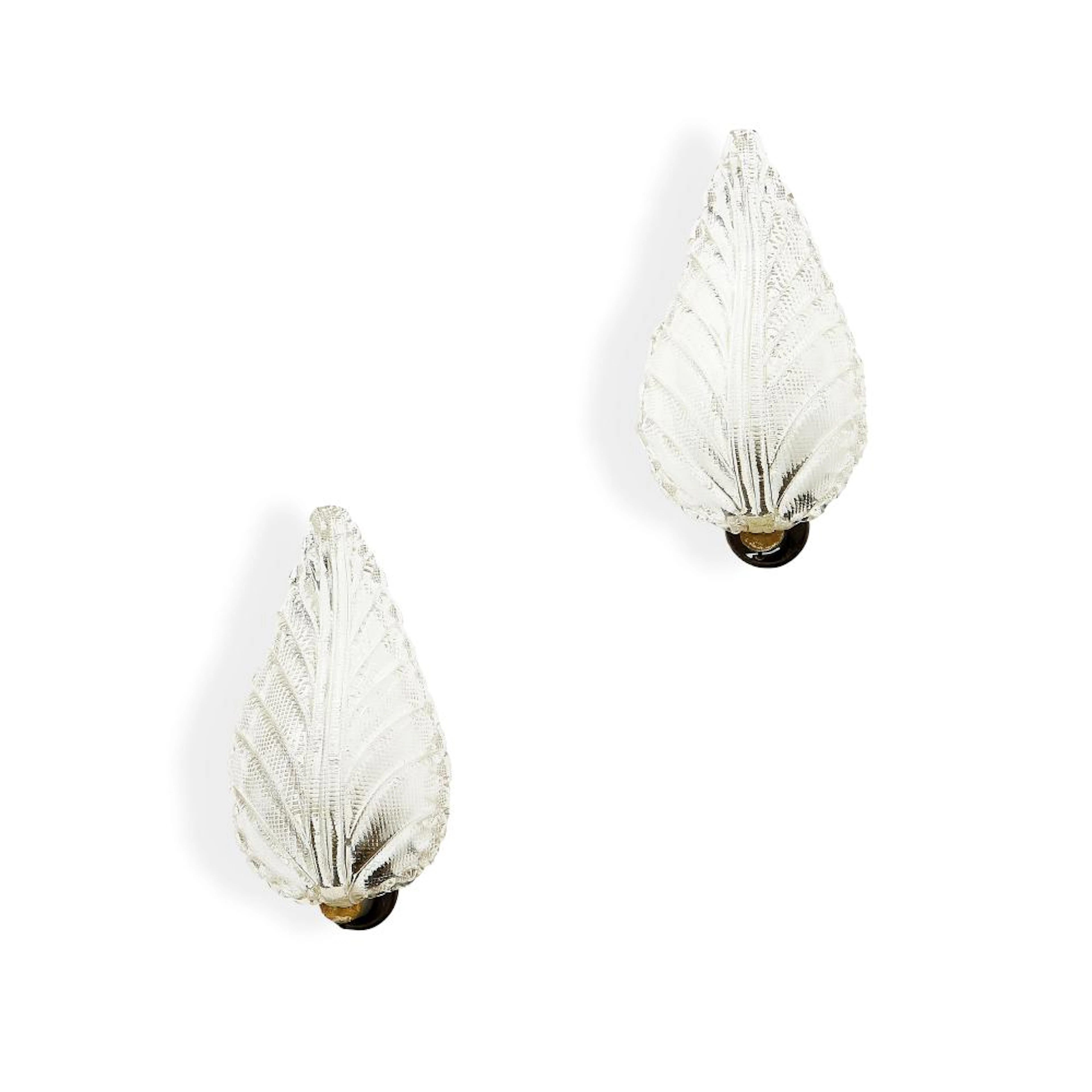 DUE LAMPADE DA PARETE MURANO ANNI '50 - TWO WALL LAMPS MURANO 1950S