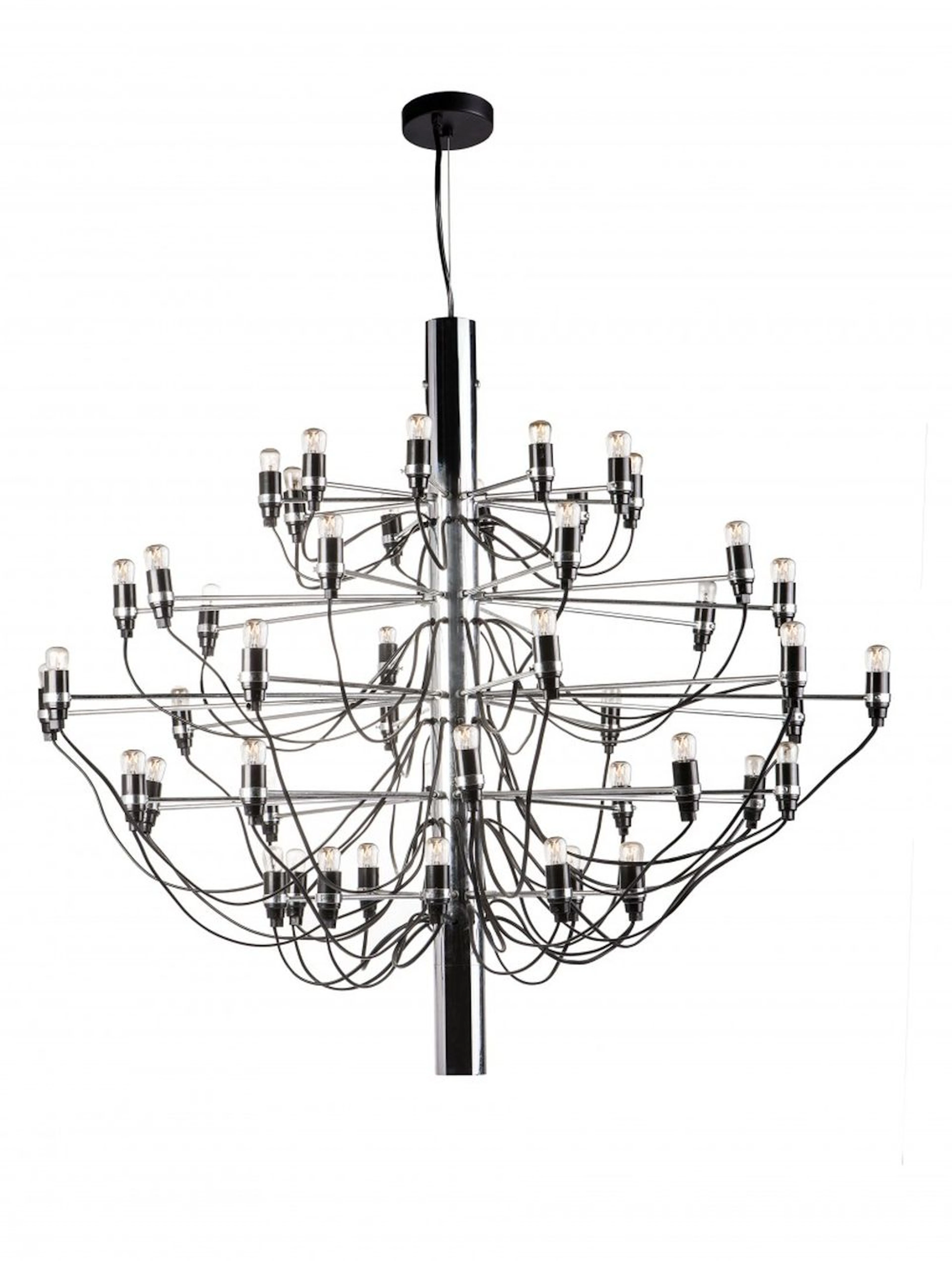 GINO SARFATTI 1912-1985 '2097/50' CHANDELIER FOR ARTELUCE, PROD. FLOS