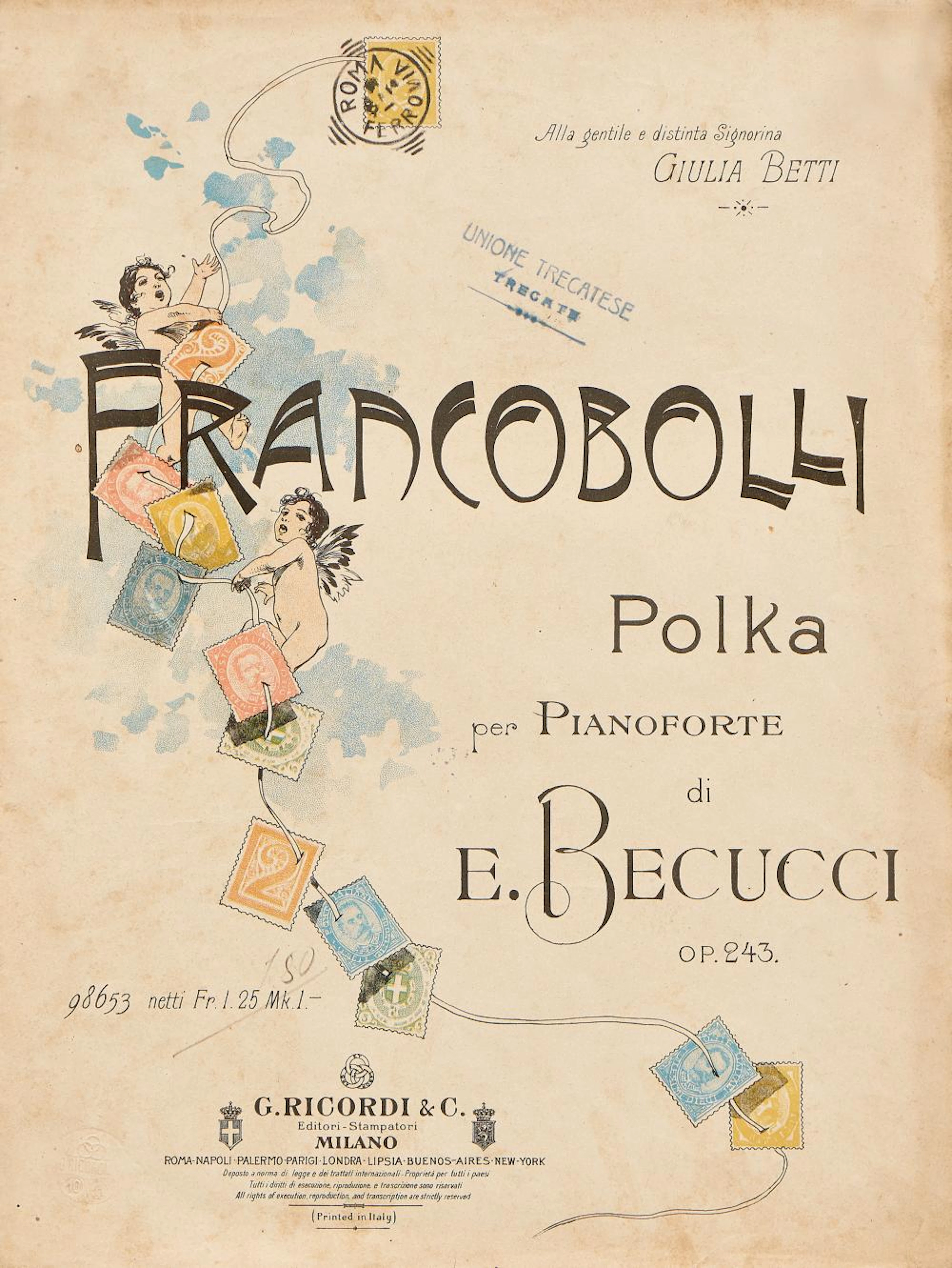 Becucci, Ernesto Francobolli, polka.