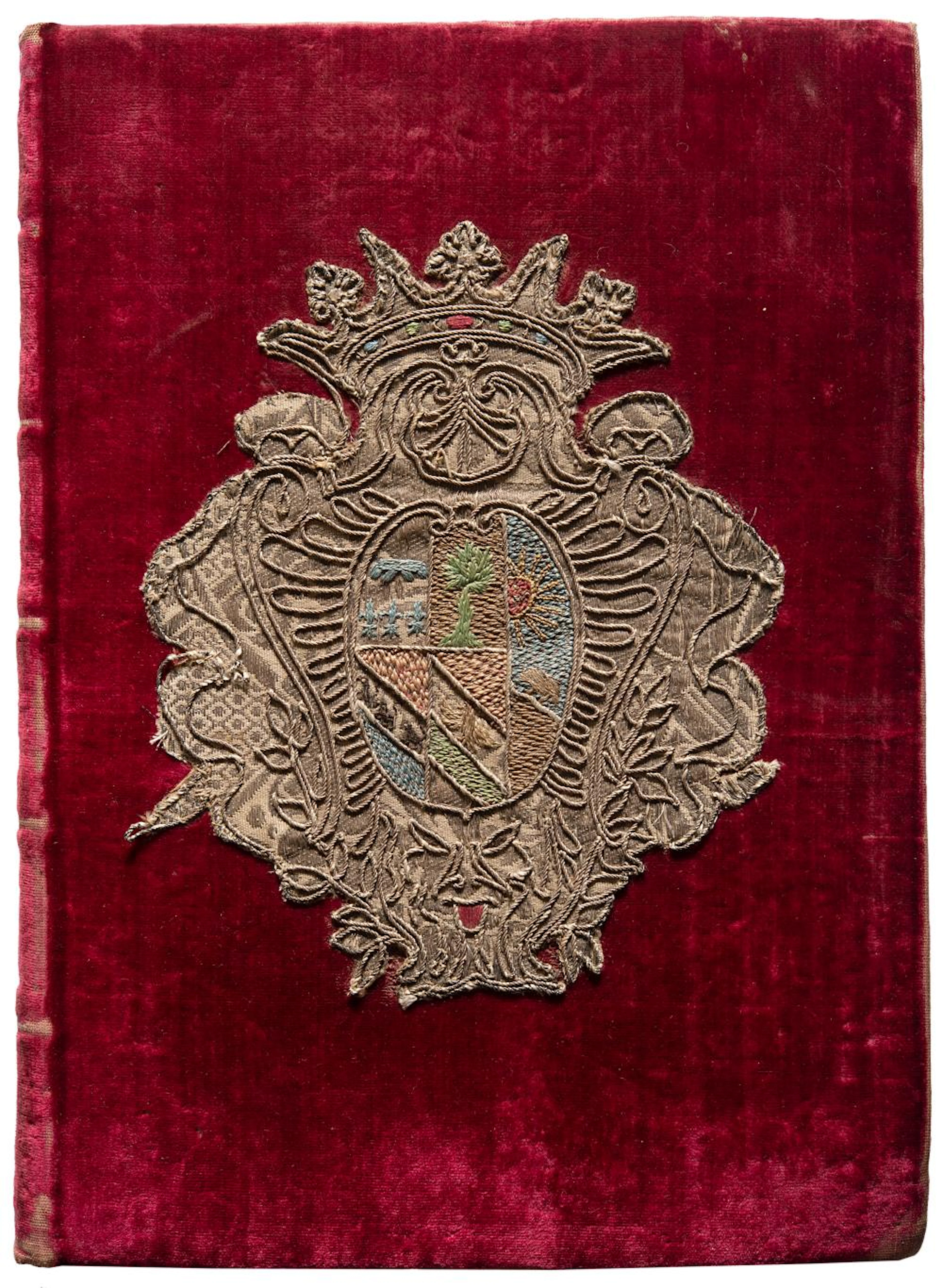 Legatura del secolo XVIII (255 x 185 mm) in vellut