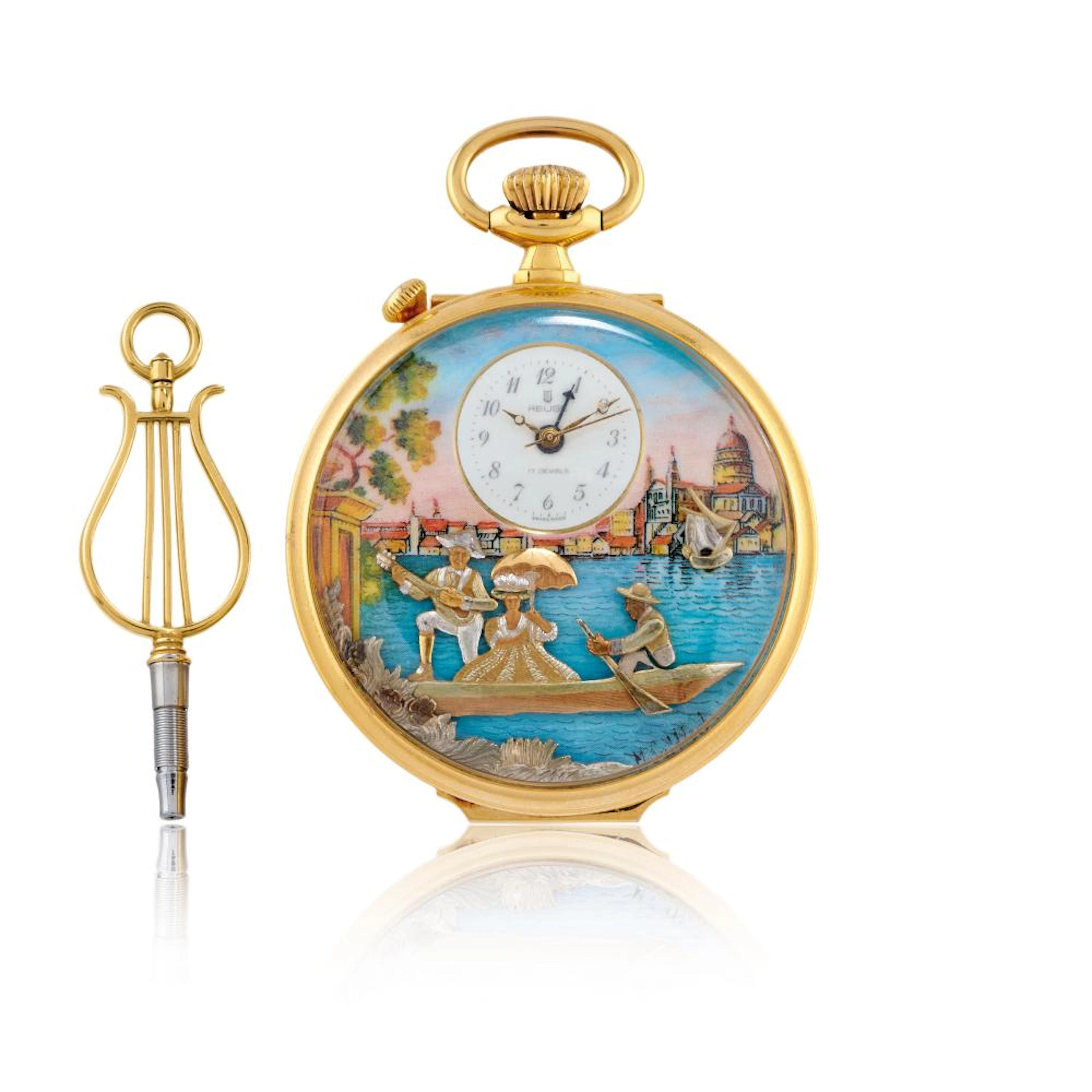 REUGE WITH CARILLON AND THREE AUTOMAS, LAGOON OF VENICE, 80s