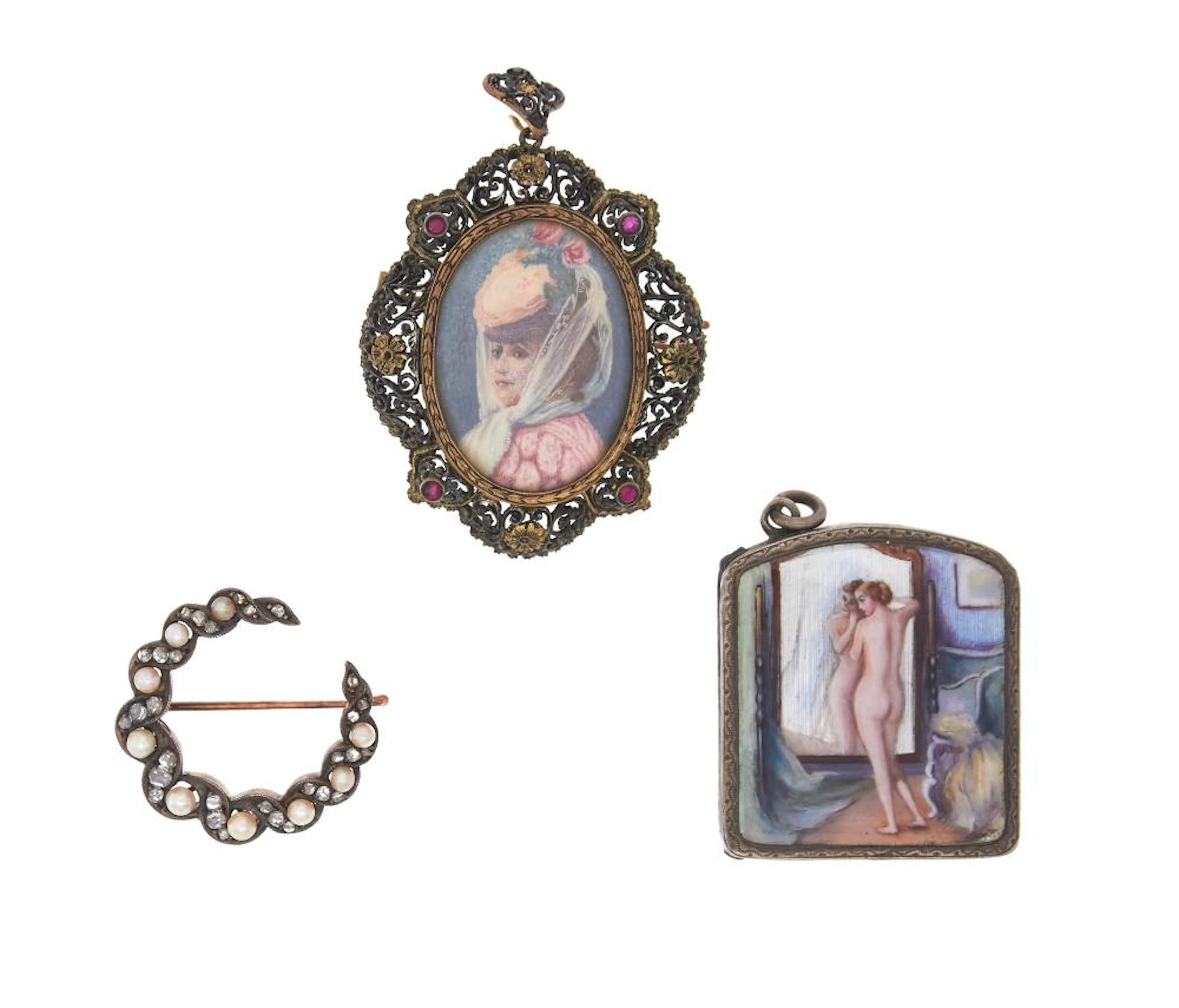 lot in silver and gold