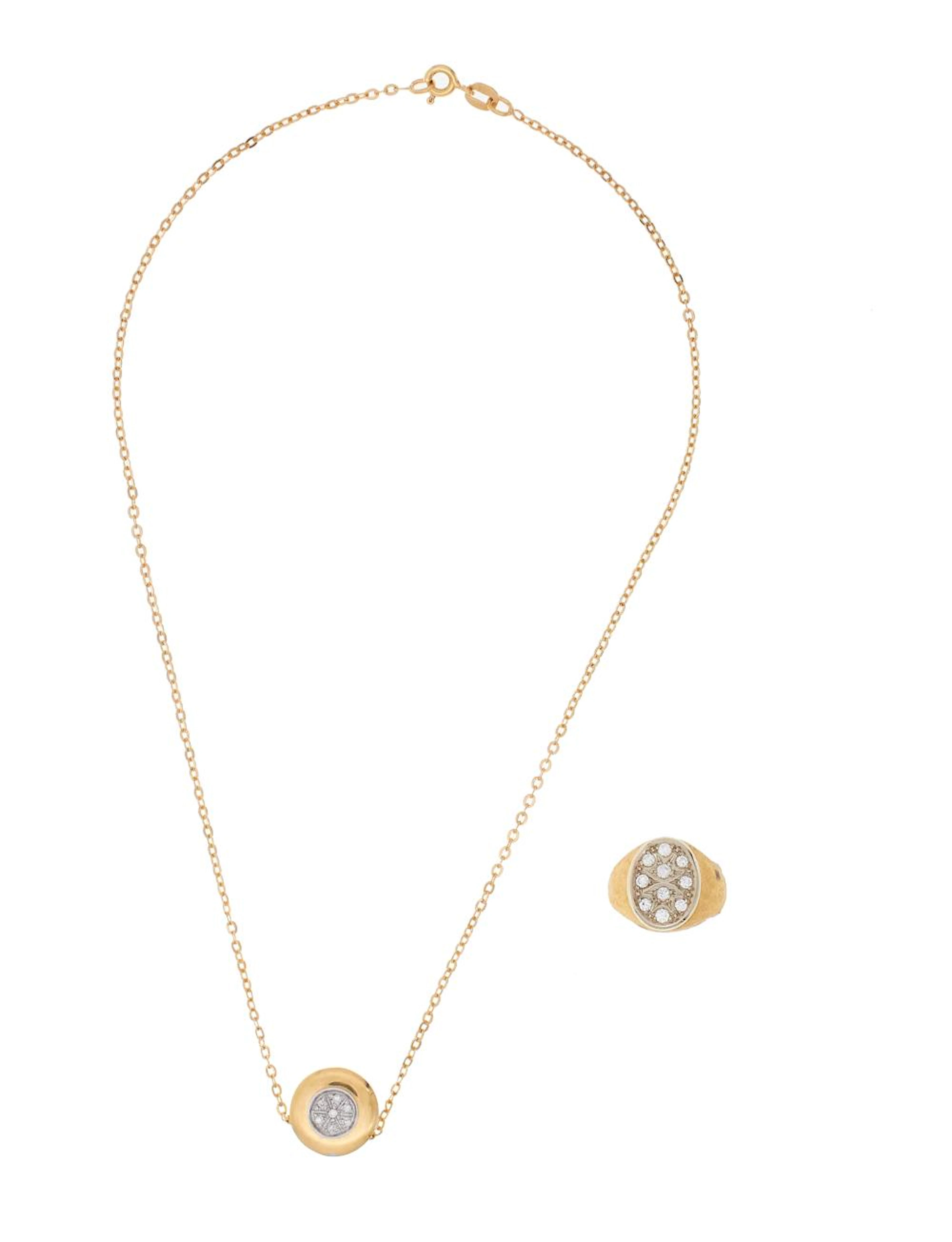 Diamond demi parure