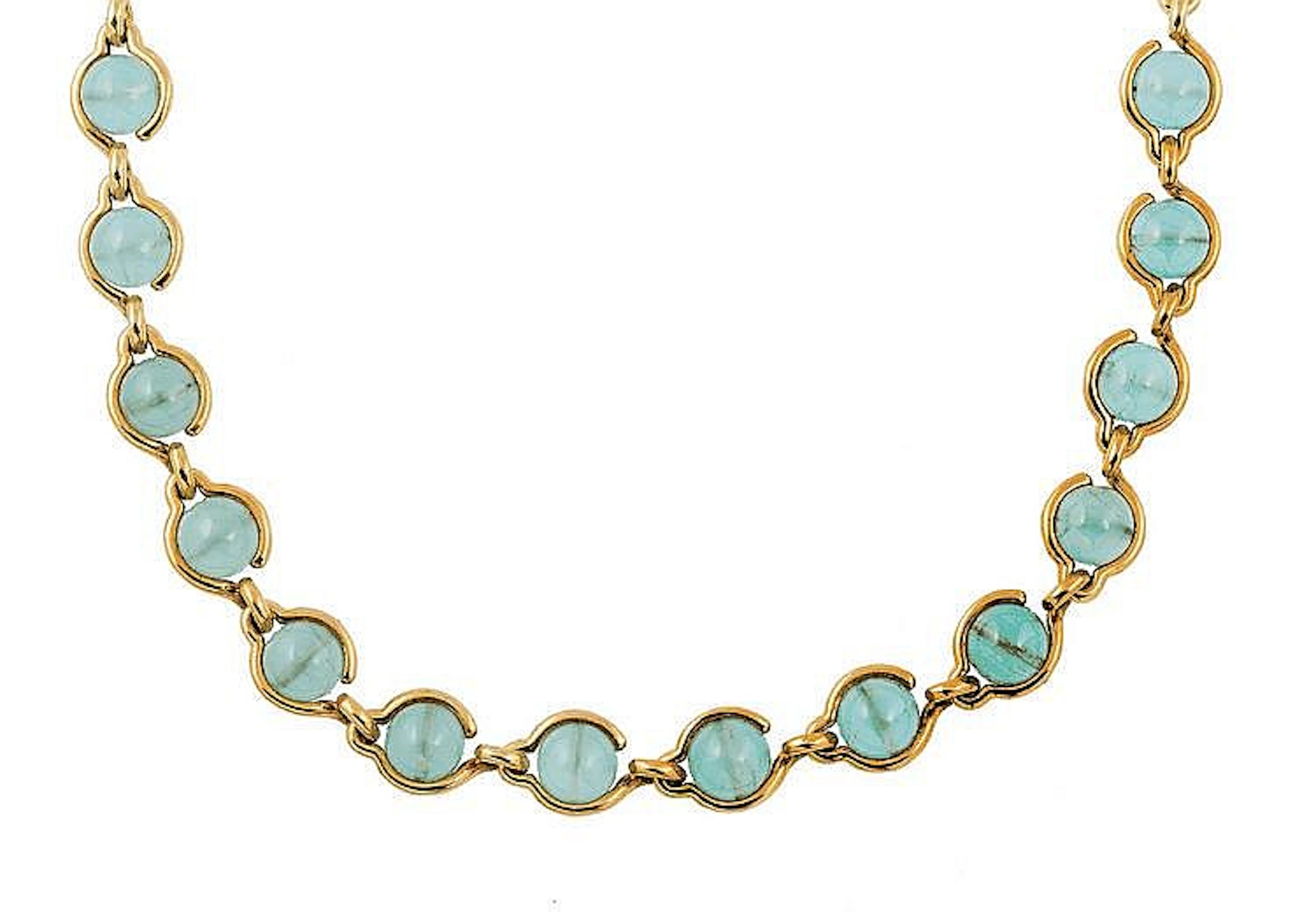 DEMI-PARURE DI GIO ?CAROLI AQUAMARINE DEMI-PARURE DI GIO ?CAROLI, 1980 CIRCA