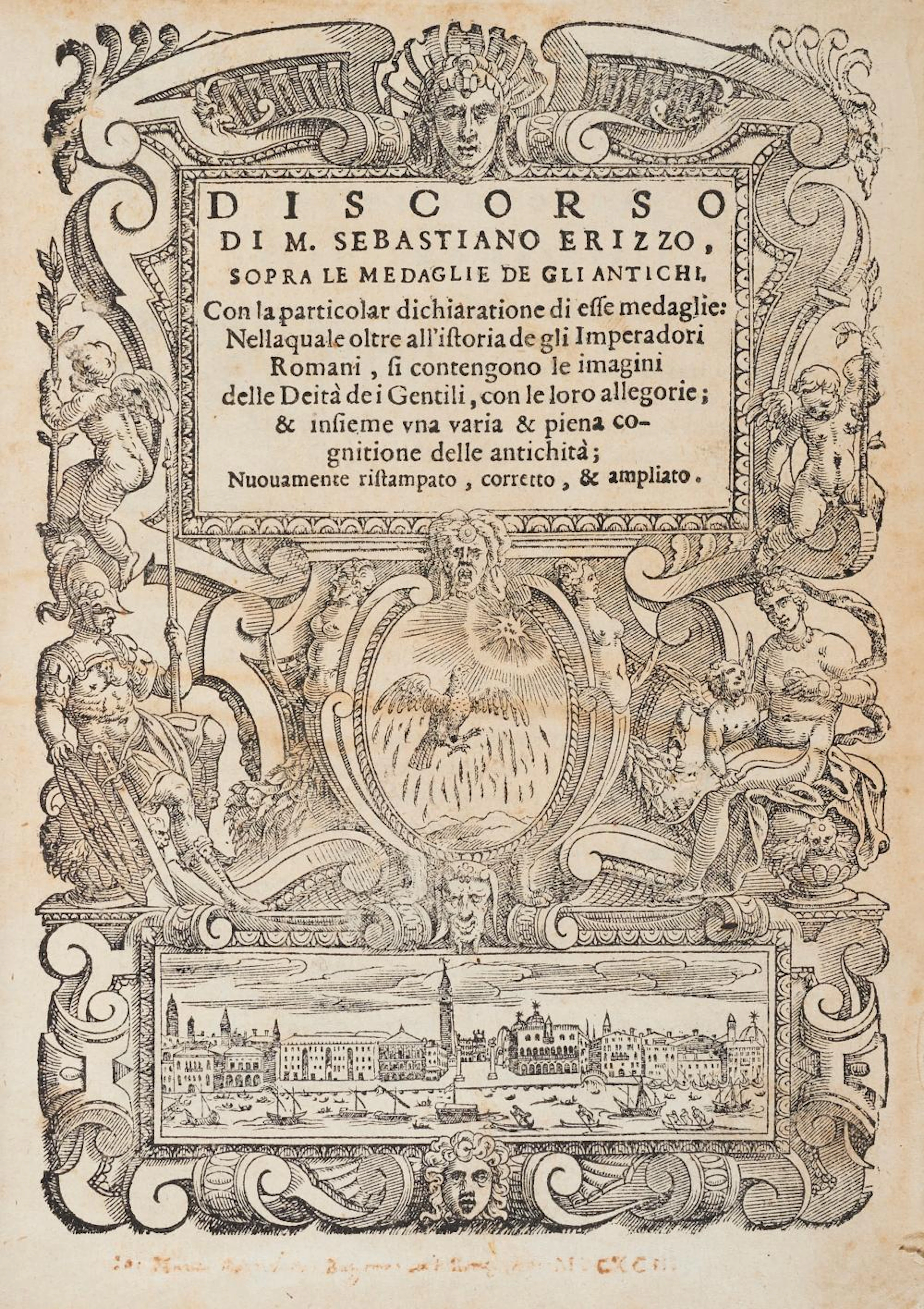 Erizzo, Sebastiano Discorso ... sopra le medaglie de gli antichi.