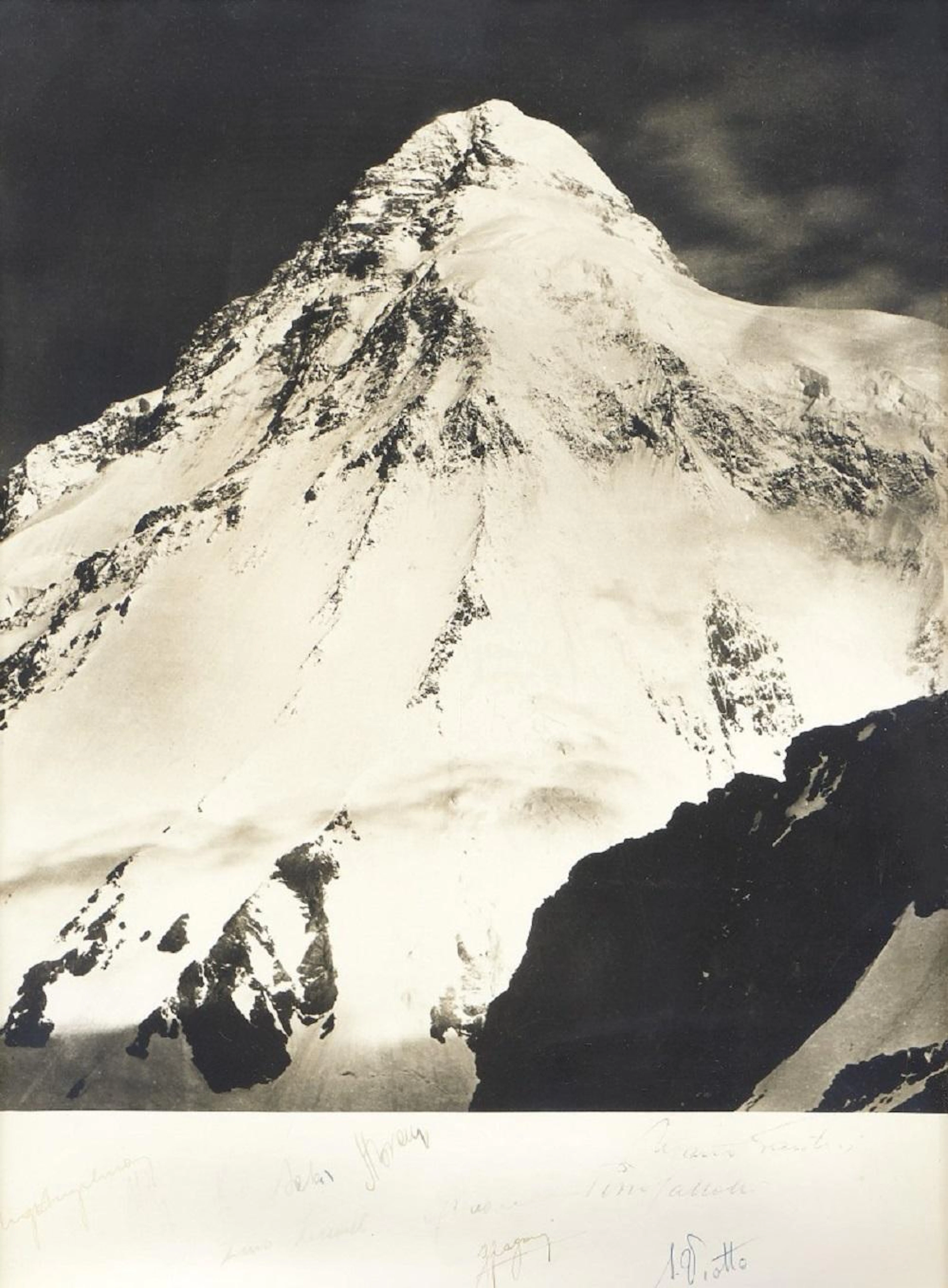 VITTORIO SELLA 1859-1943 Il K2 visto dal Colle Vittorio Sella