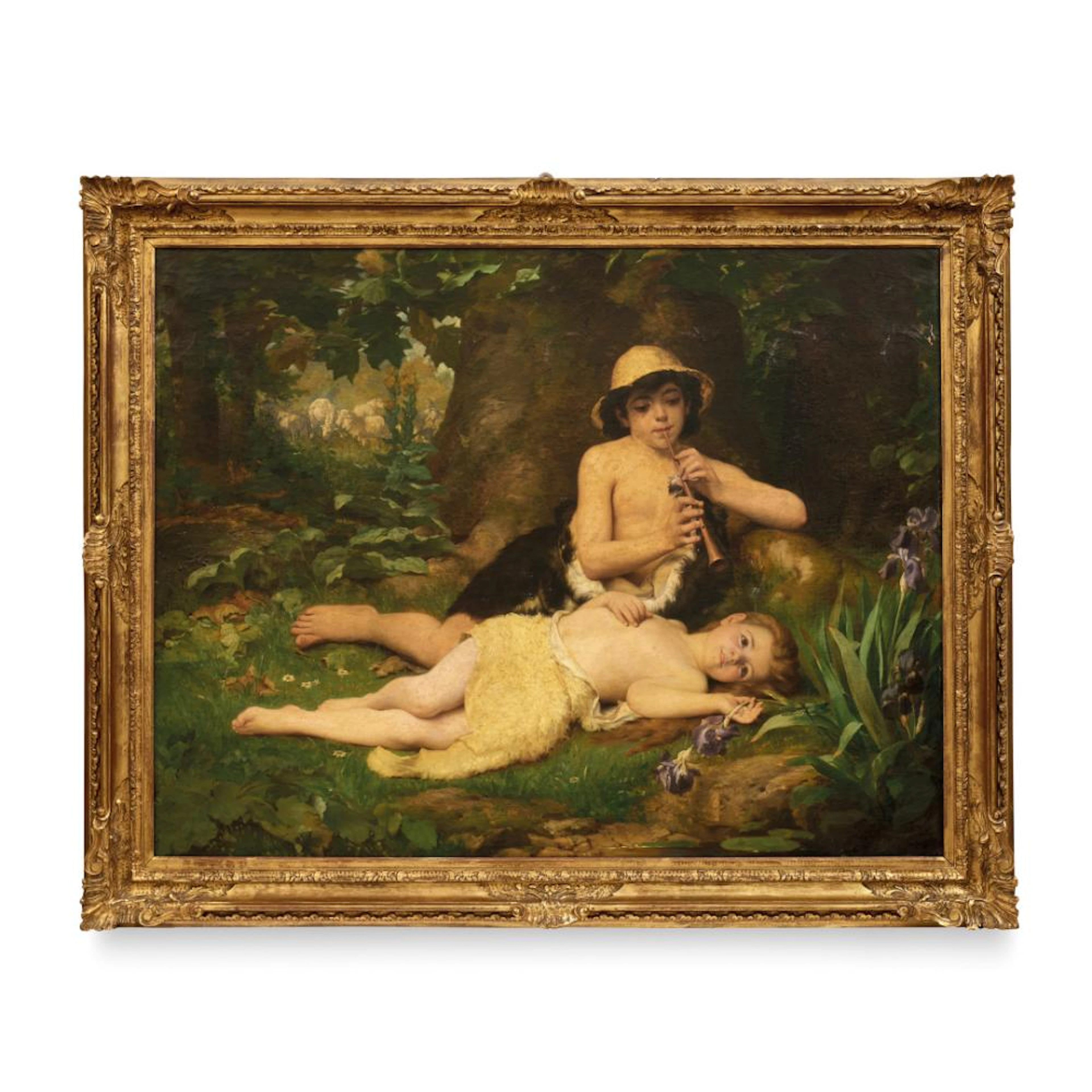 SCUOLA ITALIANA DEL XIX SECOLO Musica nel bosco - Music in the woods