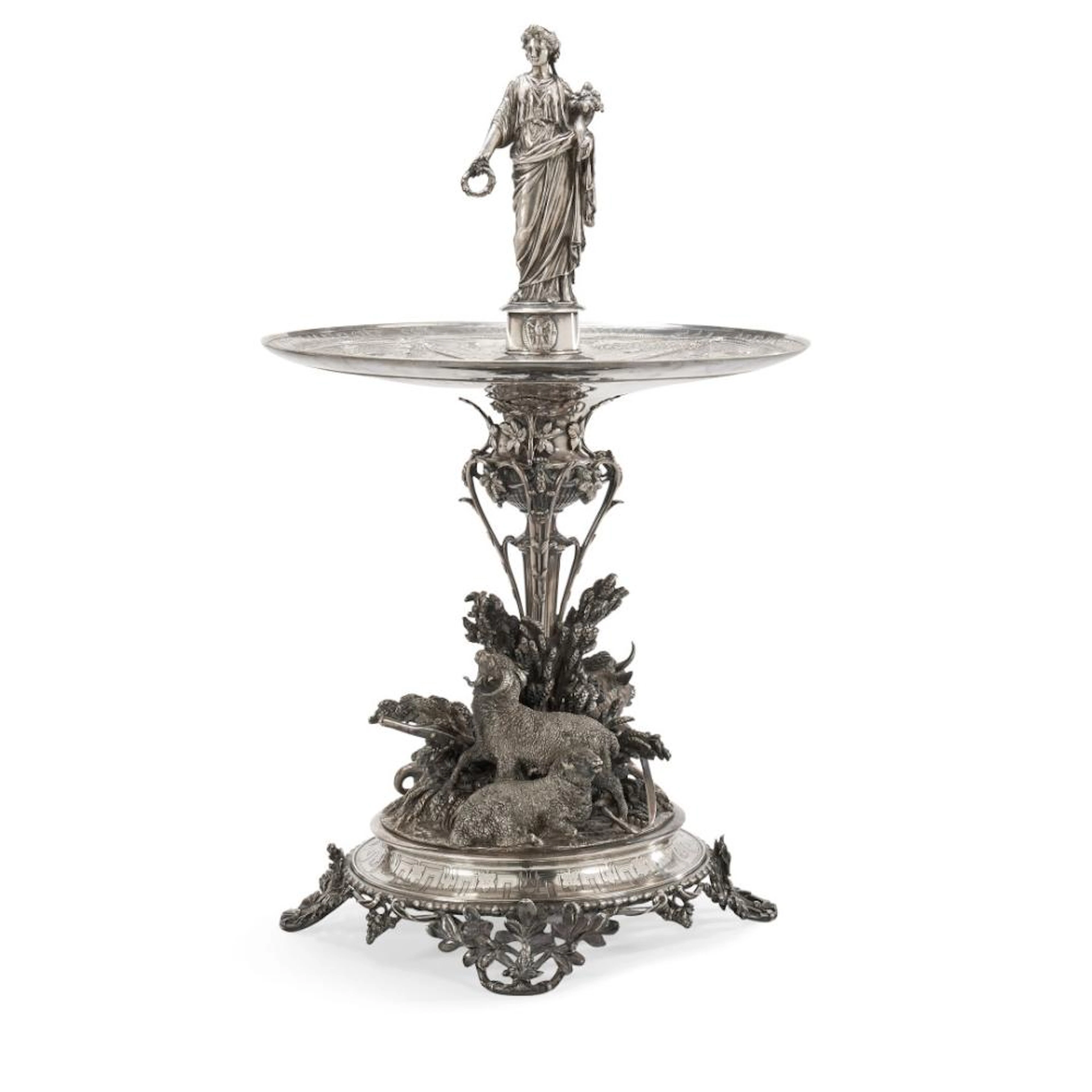 TROFEO MONUMENTALE IN ARGENTO Christofle