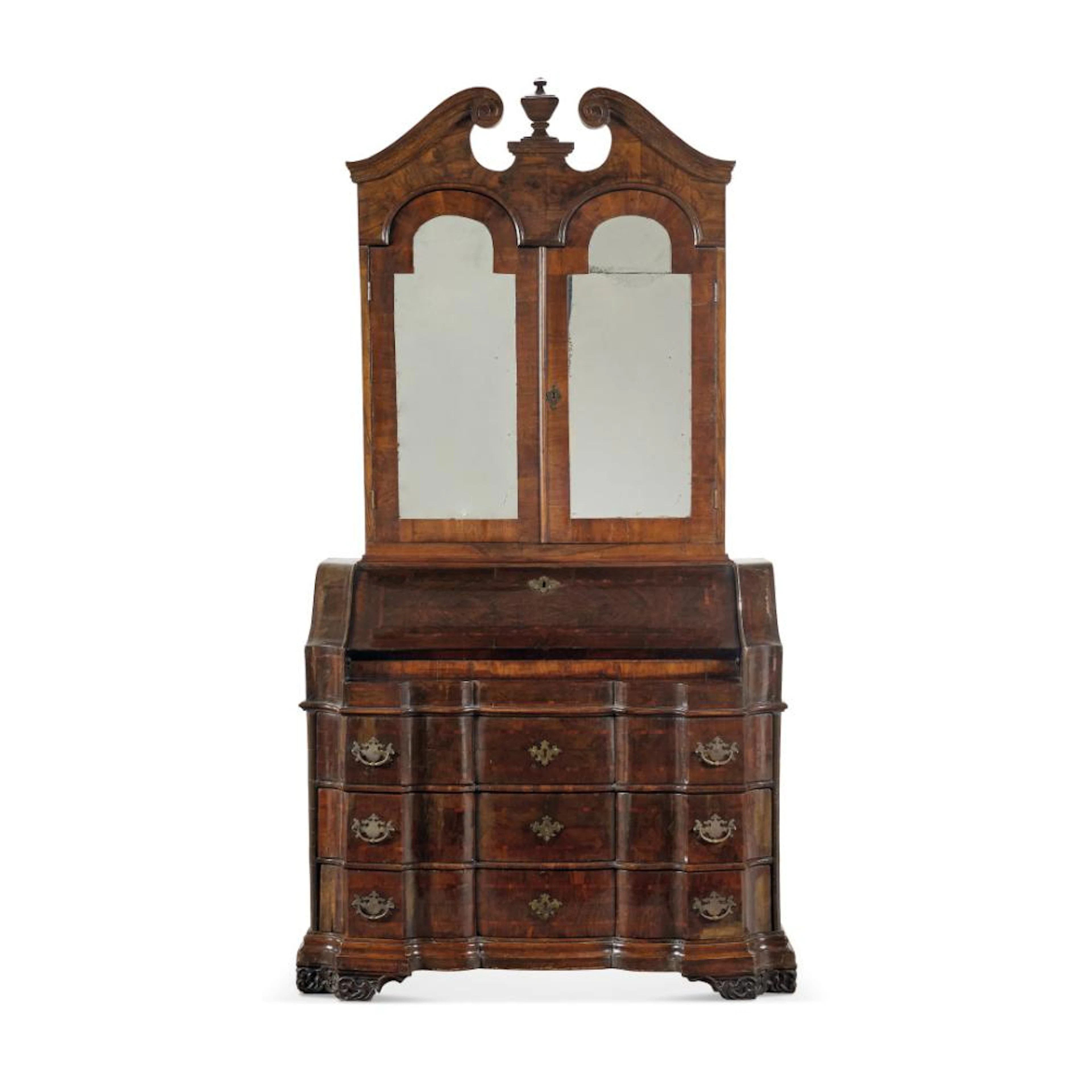 CASSETTONE A RIBALTA CON ALZATA XVIII secolo - Bureau cabinet 18th Century