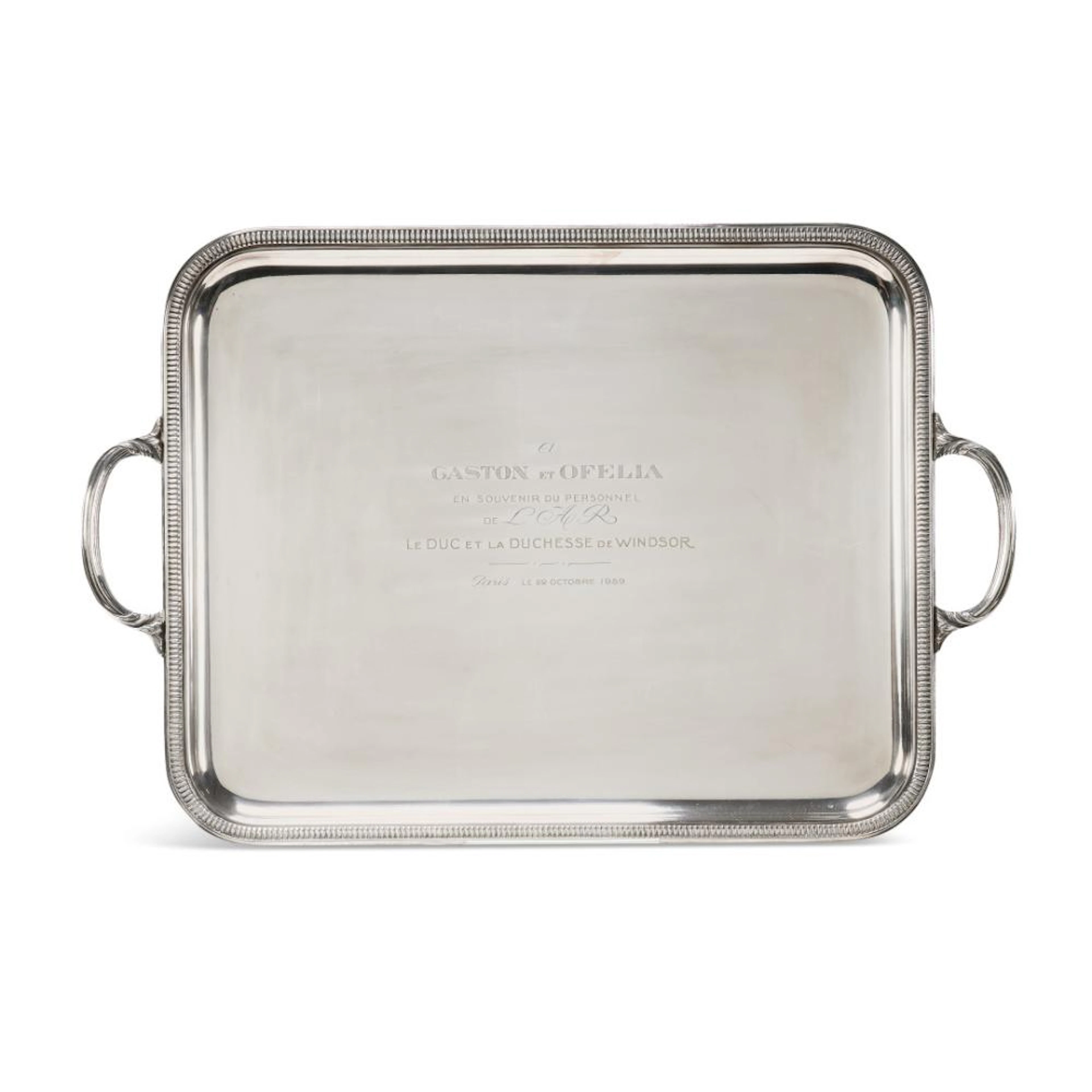 VASSOIO IN ARGENTO XX secolo - Silver tray 20th Century