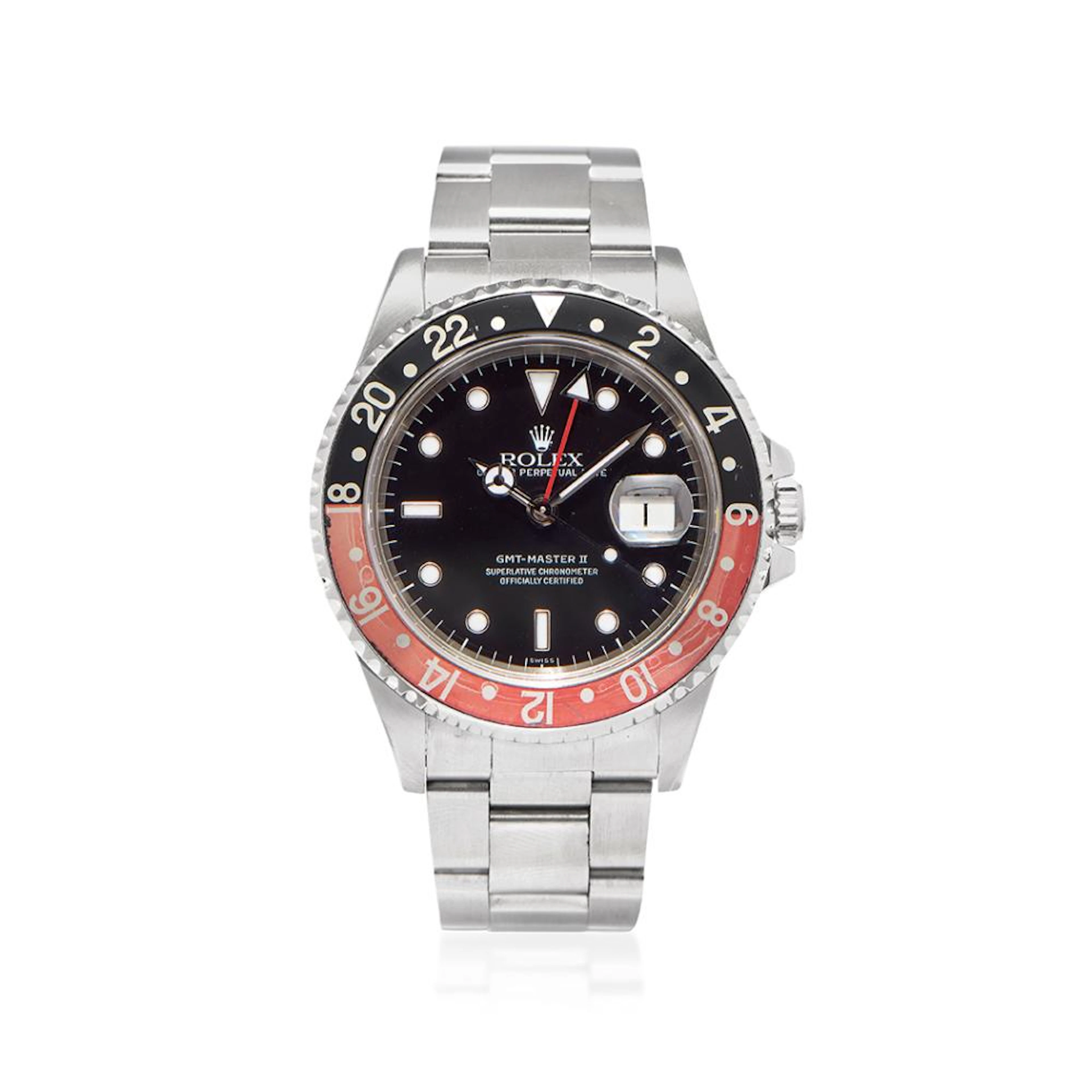 ROLEX GMT MASTER II REF. 16710 ?COKE" , BOX AND PAPER, SOLD IN 1999