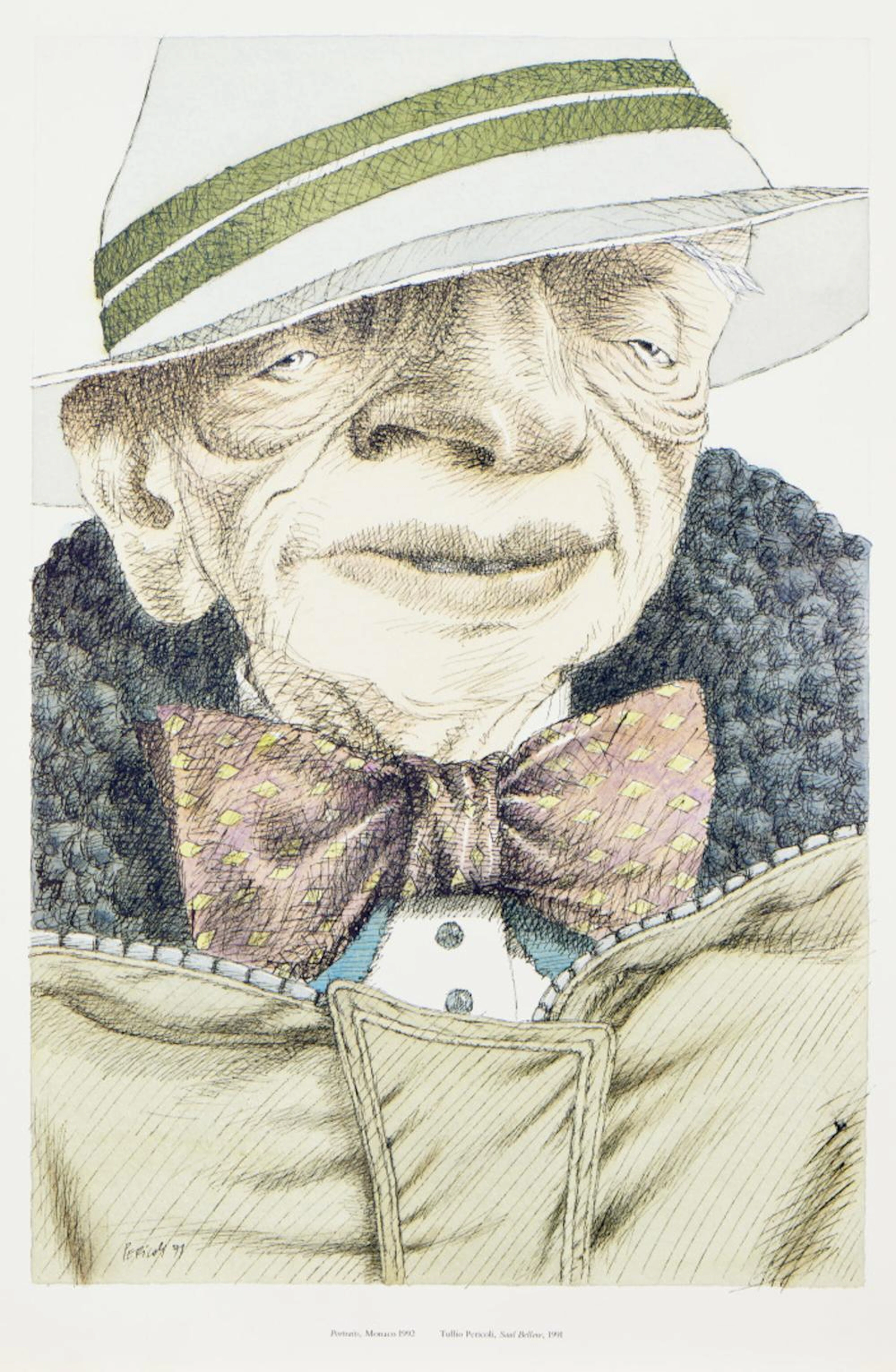 TULLIO PERICOLI 1936-2019 Set of six portraits 1982