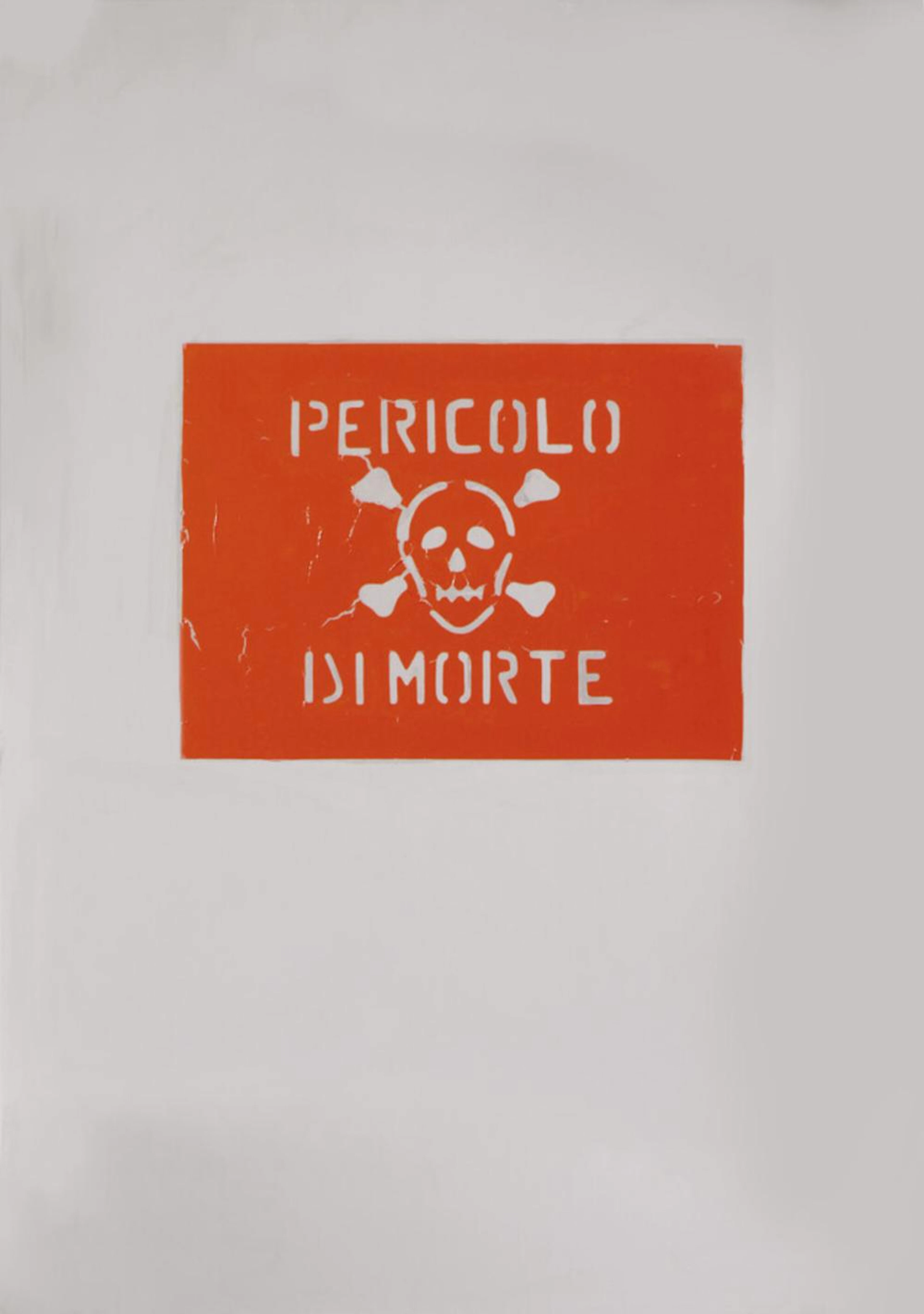 MICHELANGELO PISTOLETTO 1933 Pericolo di morte 1971