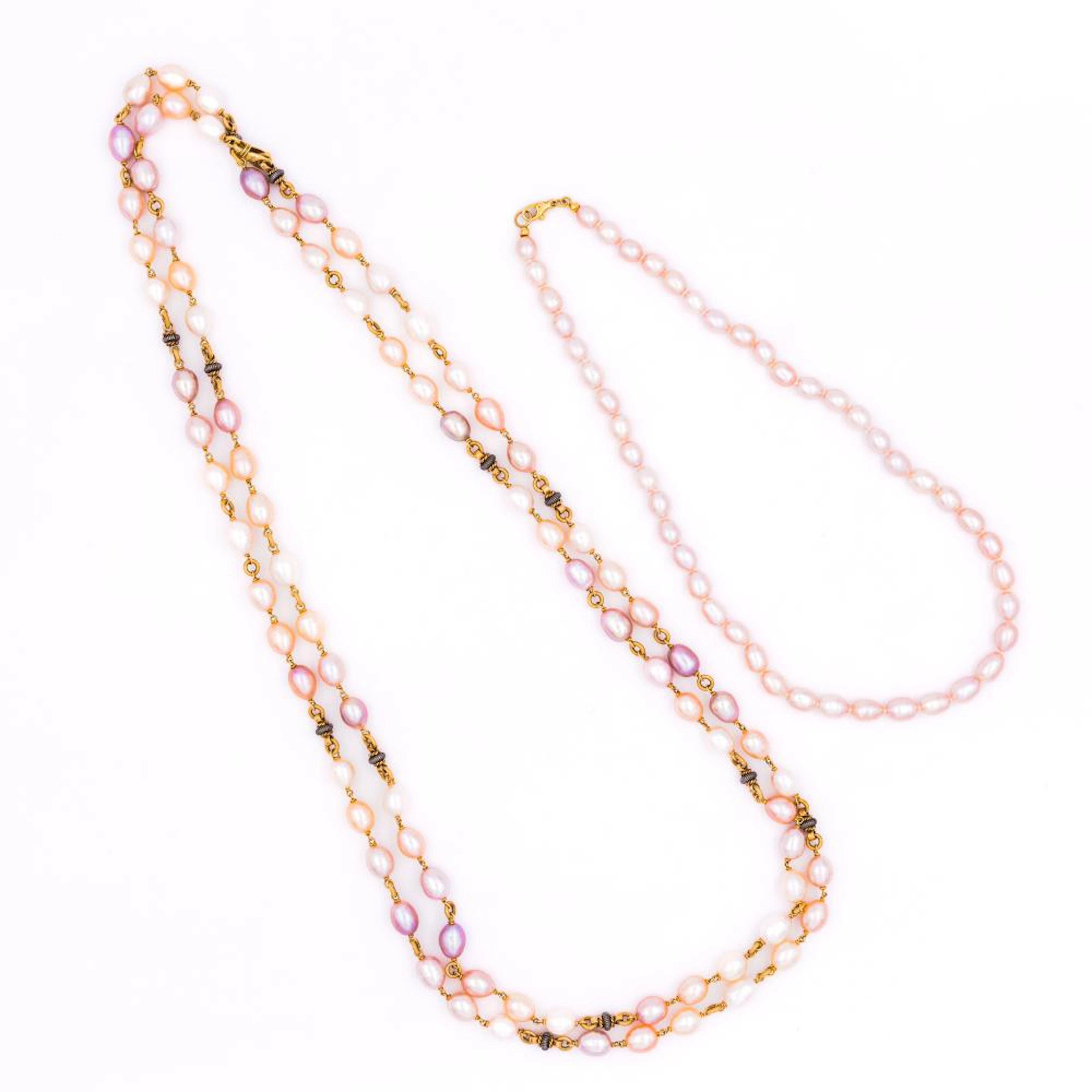 long cultured pearl necklace