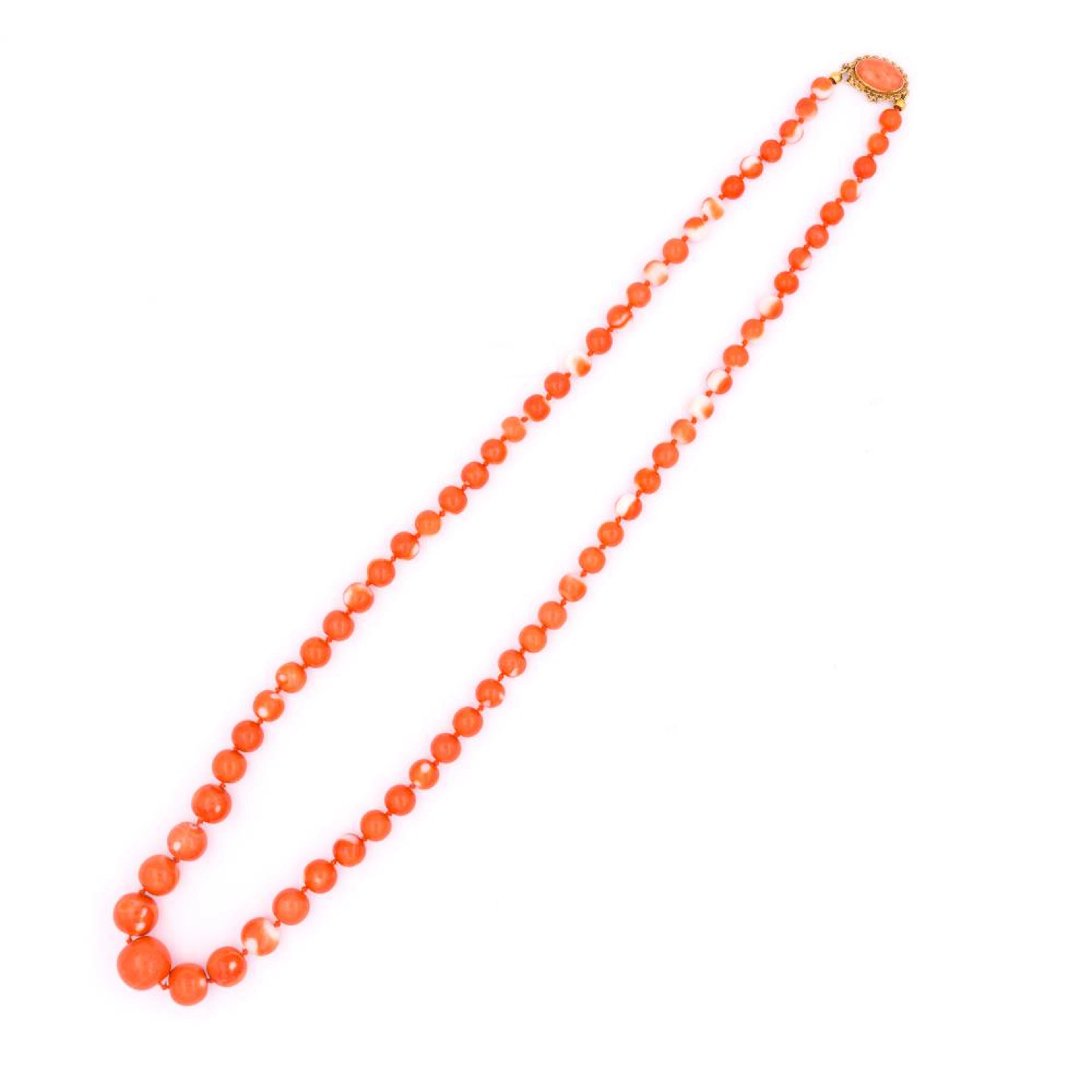 long momo coral necklace
