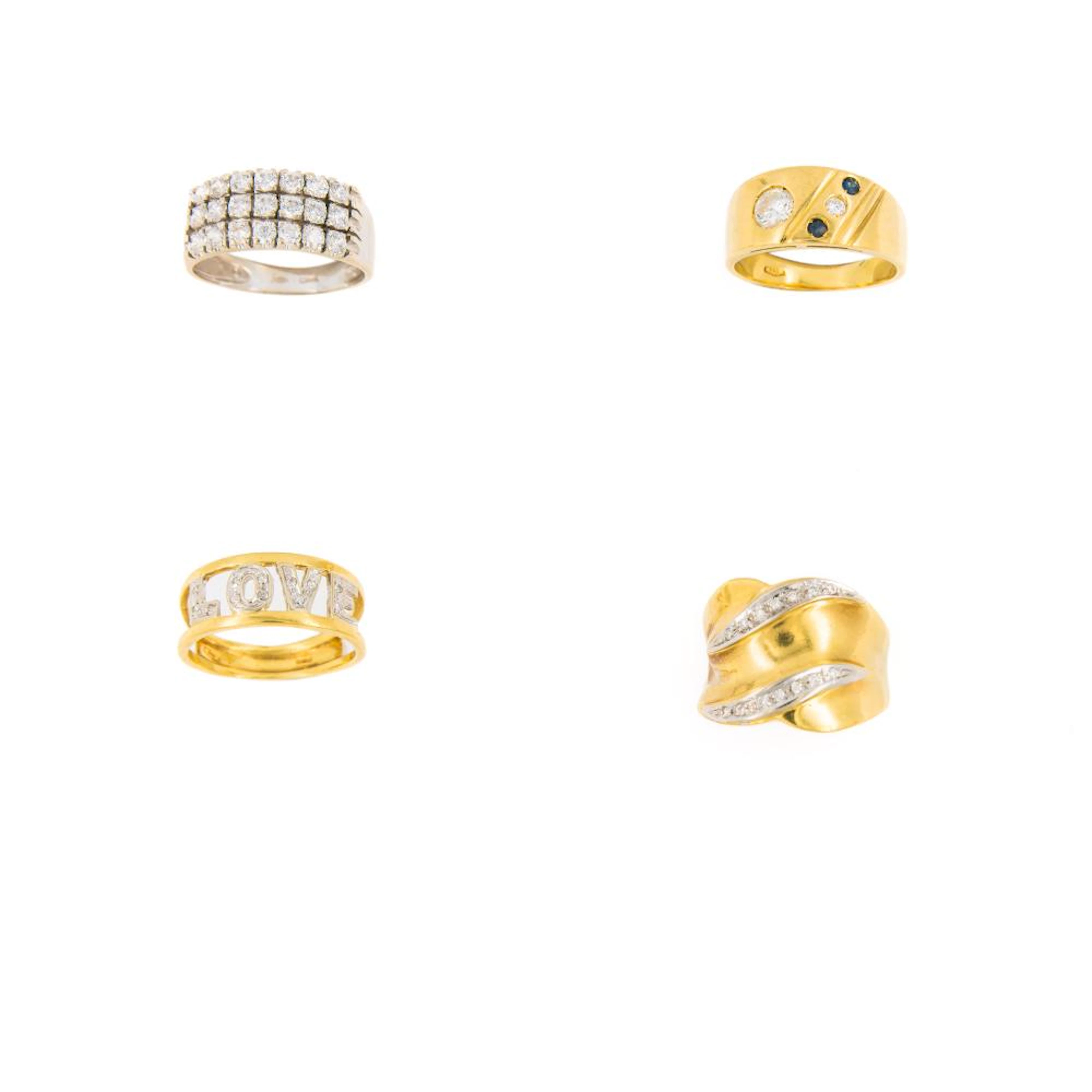 four diamond rings