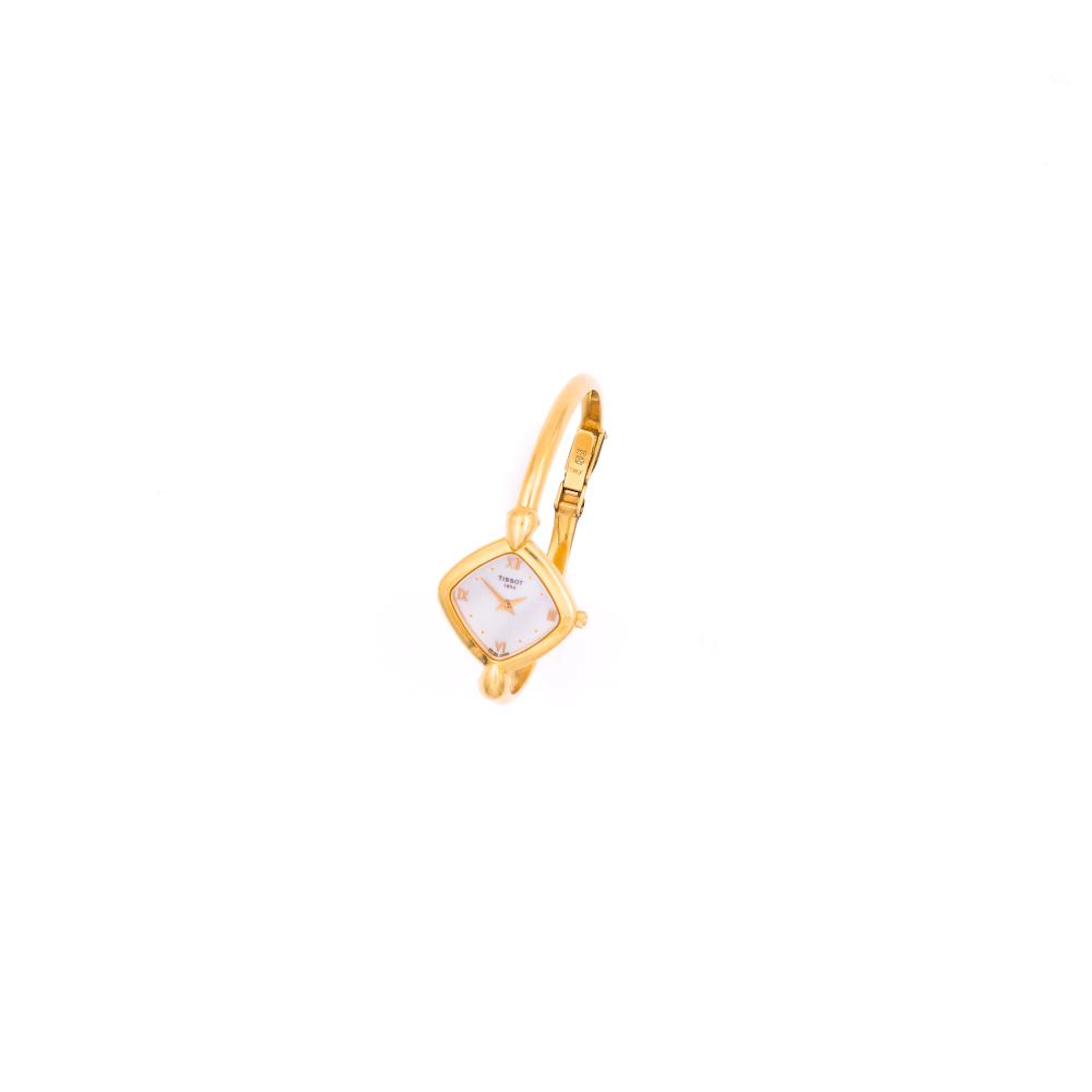 lady's yellow gold wristwatch, tissot