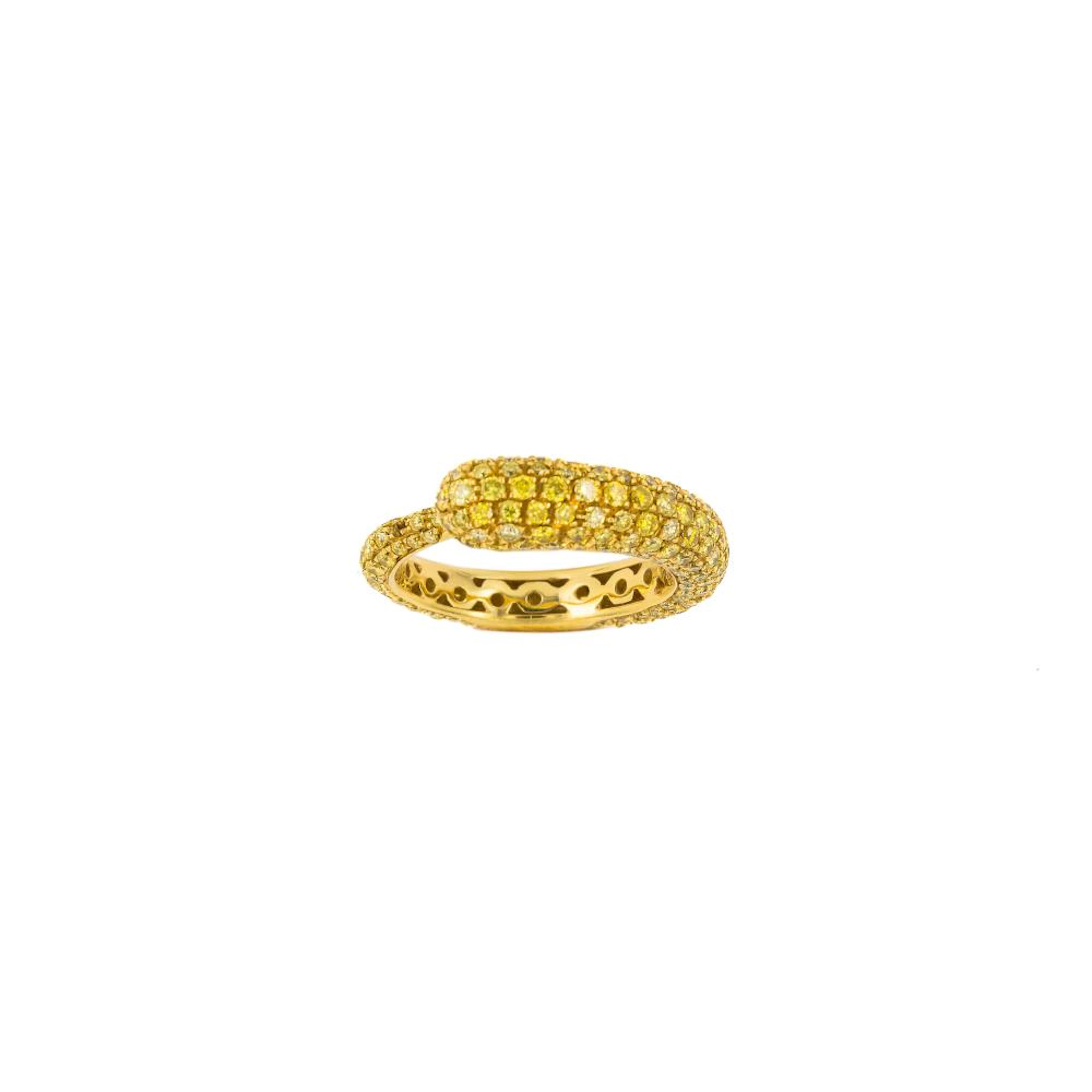 yellow diamond eternity ring, rcm