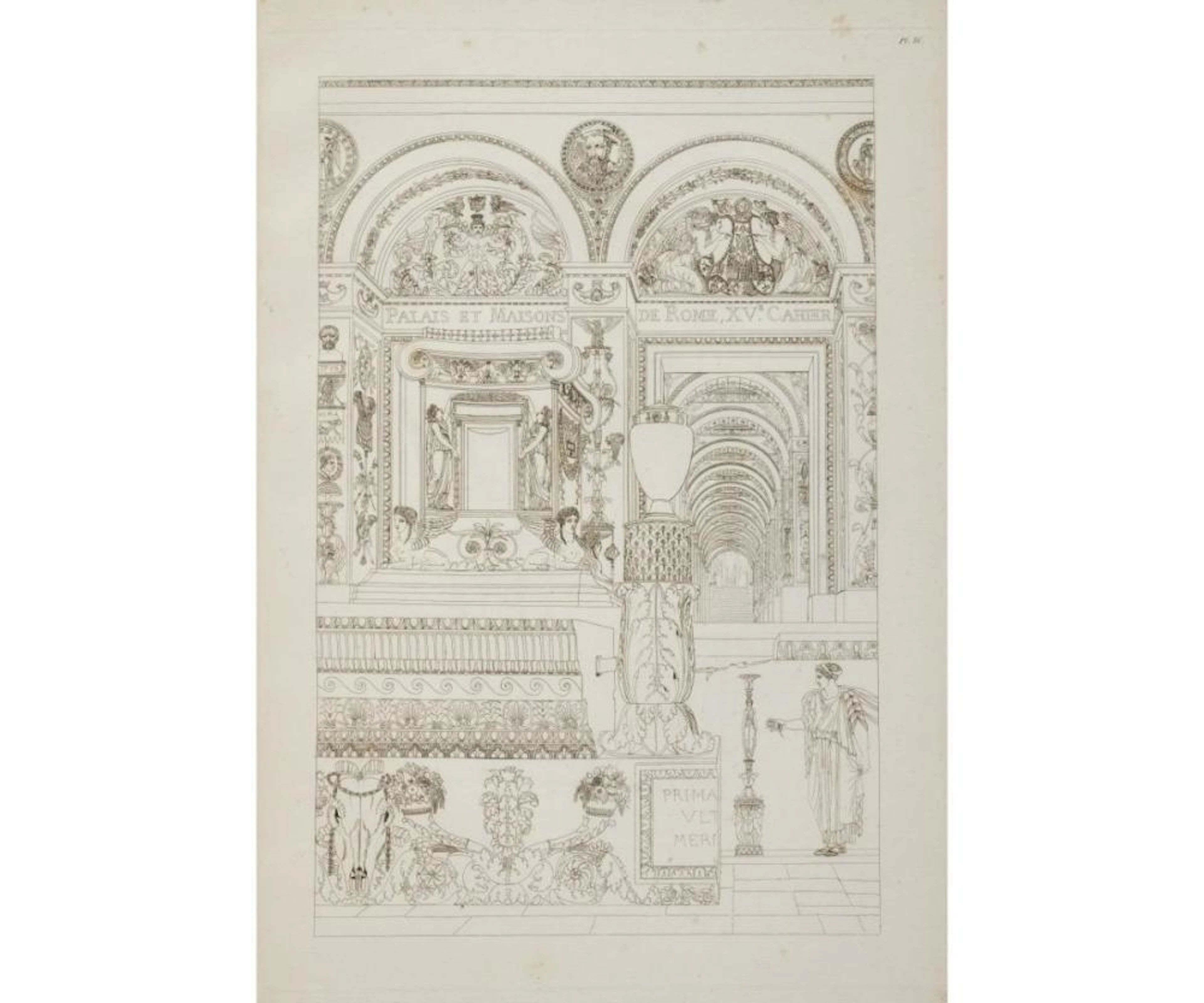 Percier, Charles Palais, maisons, et autres édifices modernes, dessinés à Rome.