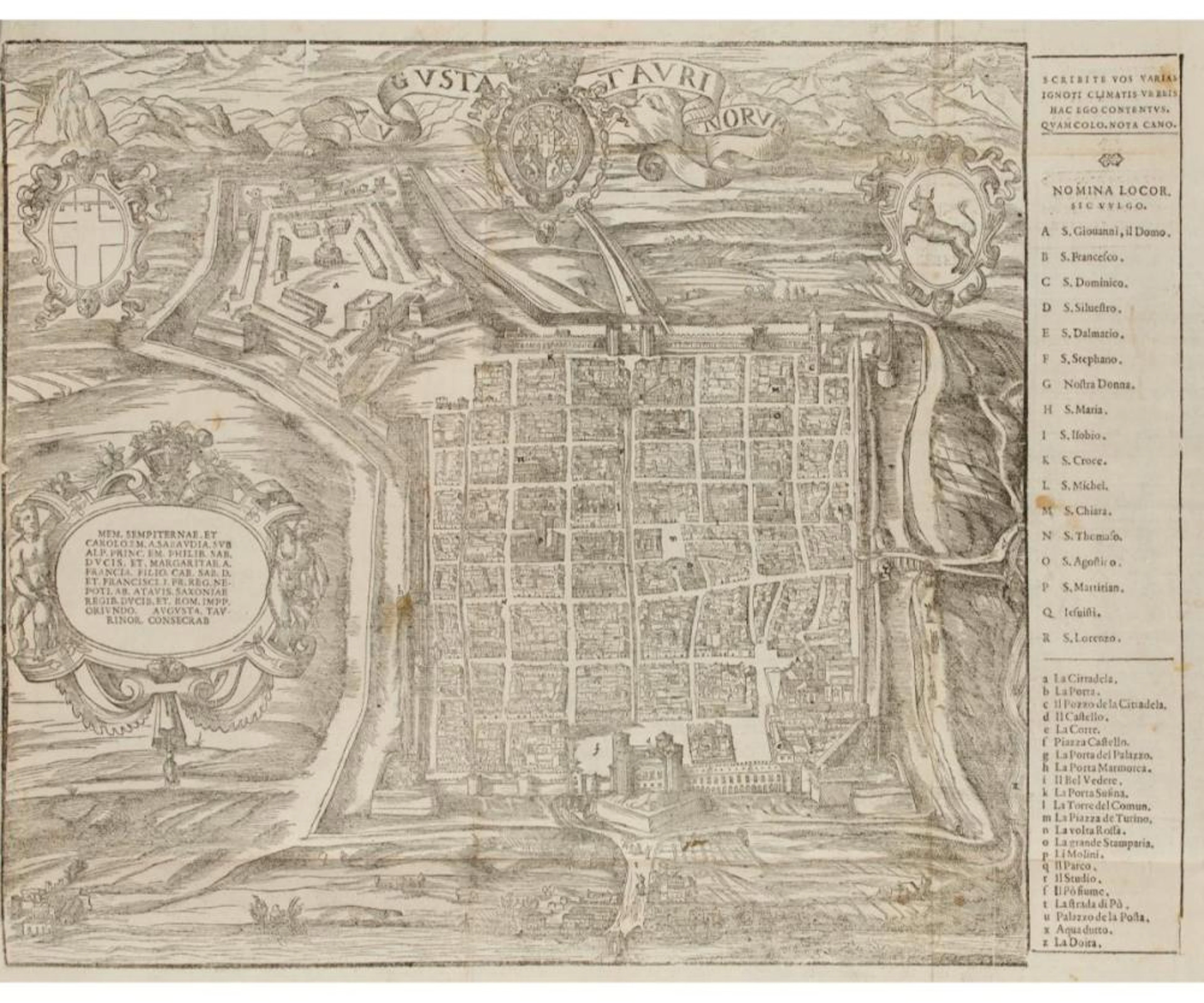 Pingone, Filiberto Augusta Taurinorum.