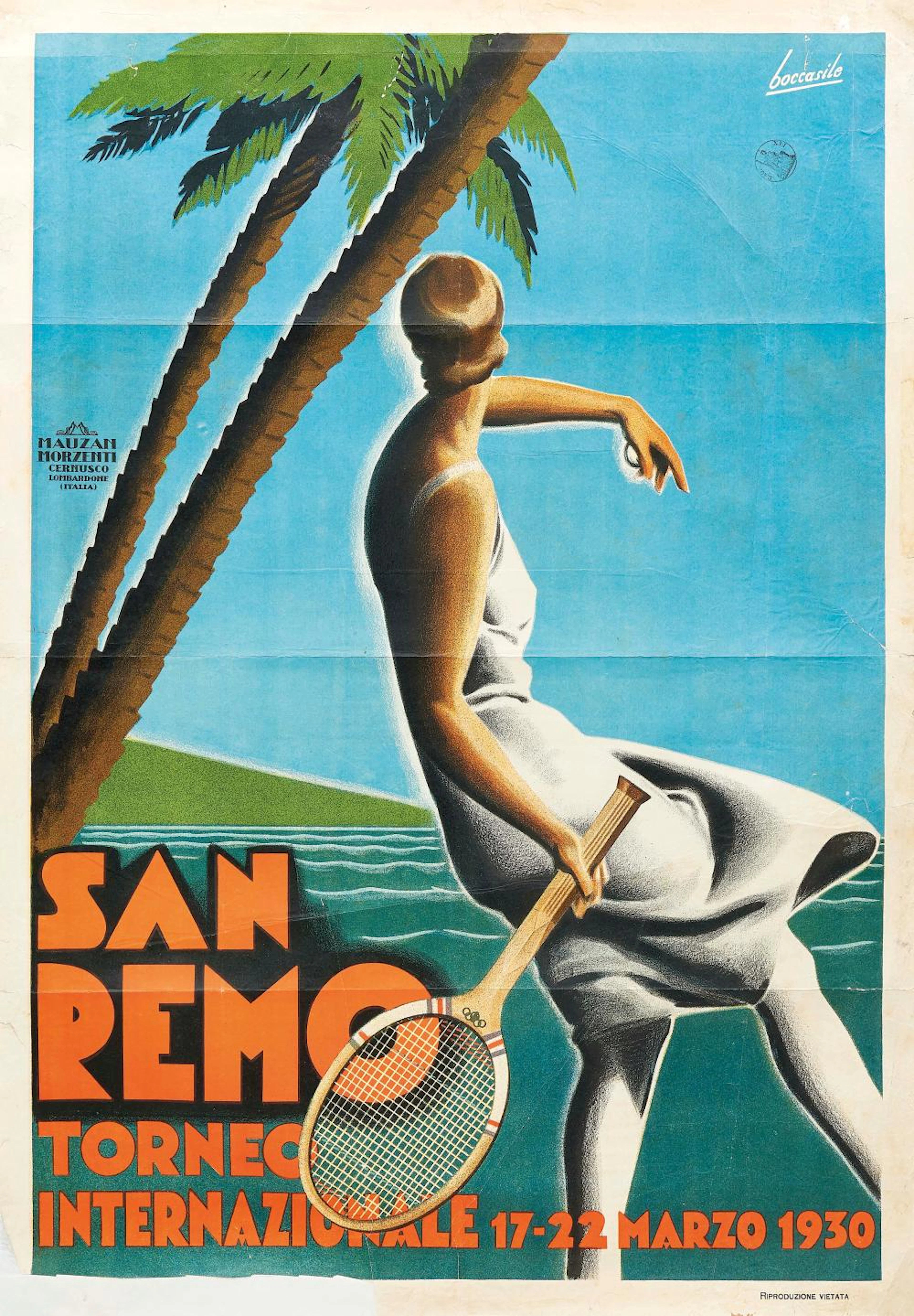 GINO BOCCASILE 1901-1952 San Remo / Torneo Internazionale 1930