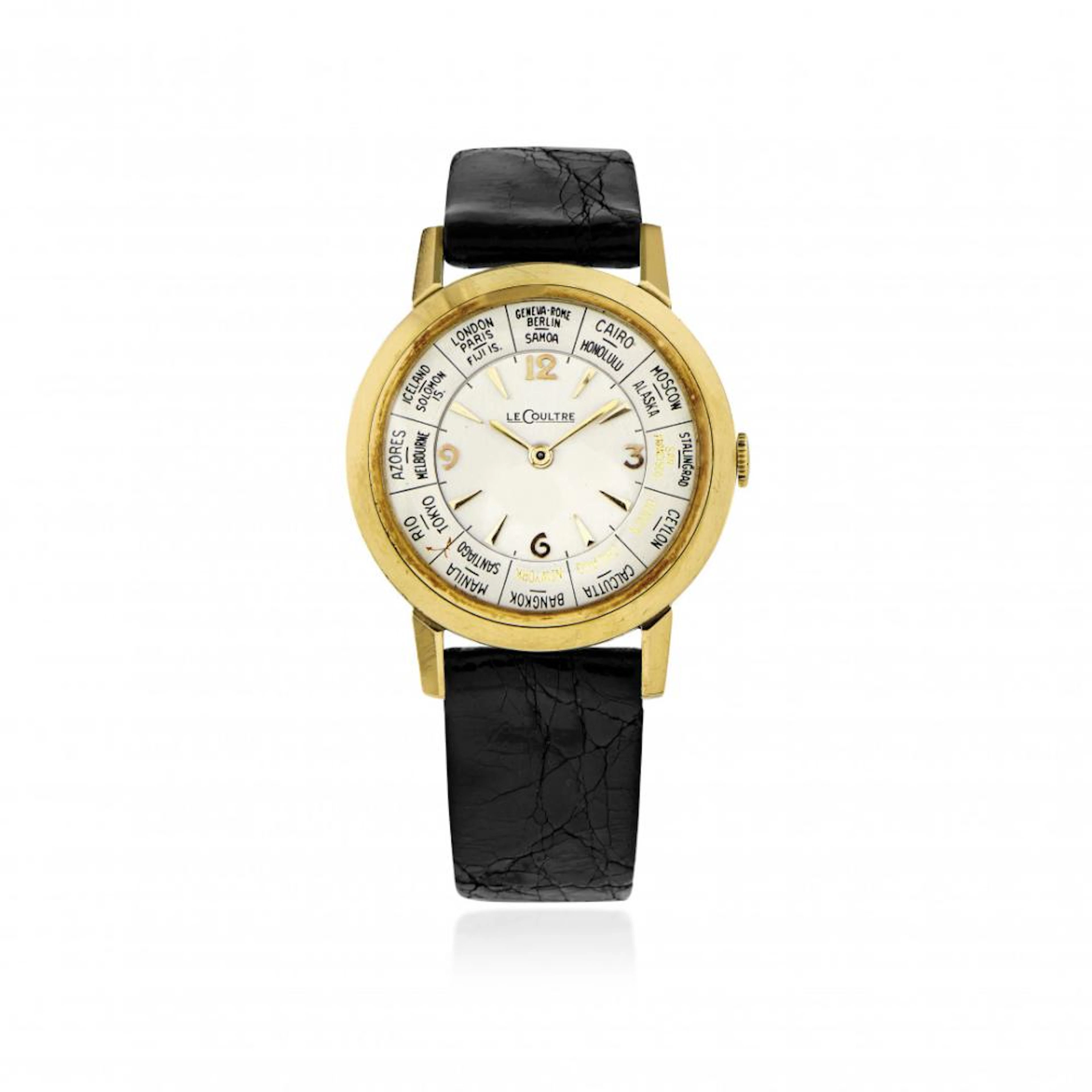 LECOULTRE WORLD TIME IN GOLD, 40s