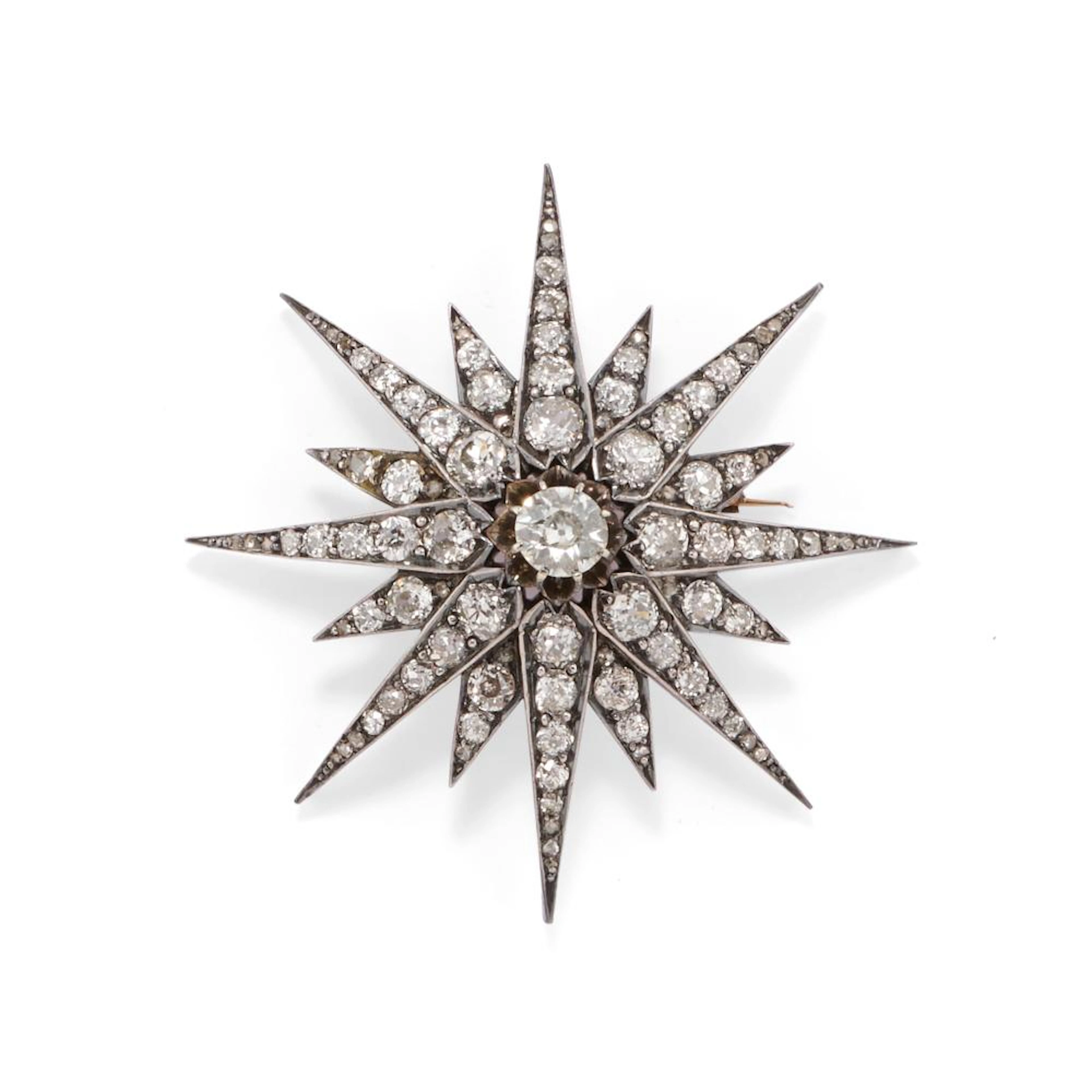 Diamond brooch