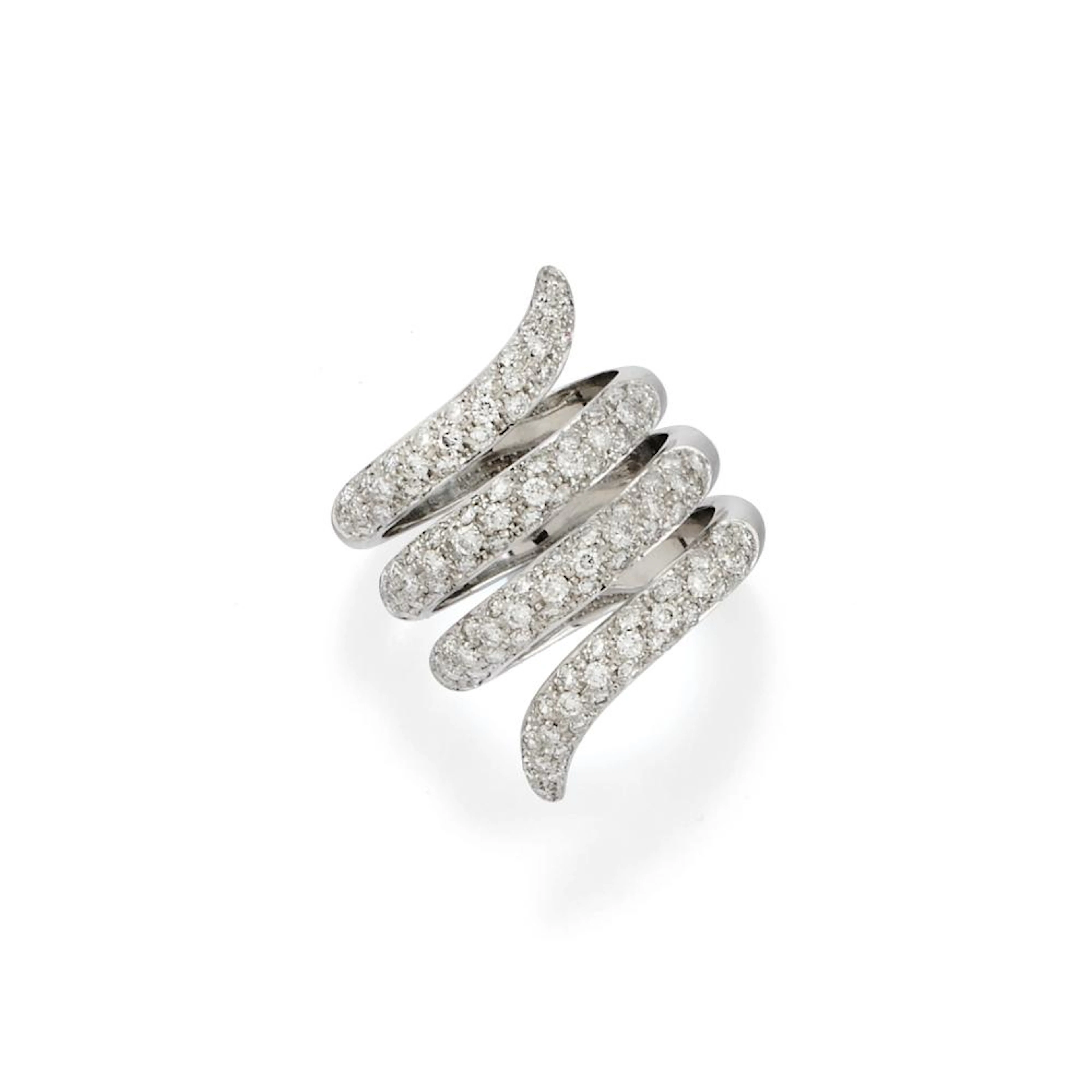 diamond snake ring