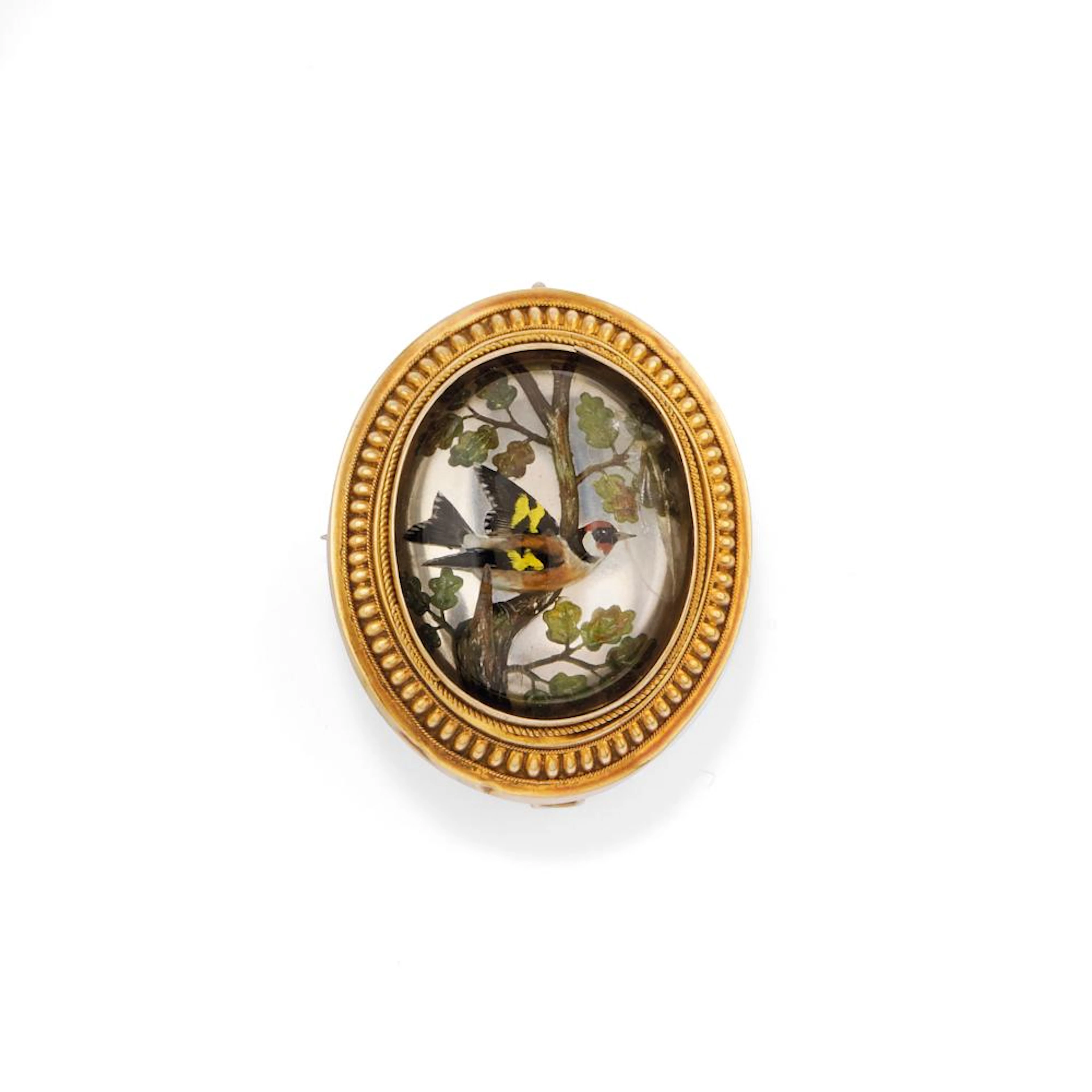 reverse intaglio essex crystal brooch